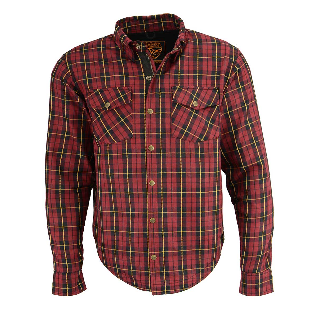 Milwaukee Leather MPM1632 Men's Plaid Flannel Biker Shirt with CE Approved Armor - Reinforced w/ Aramid Fiber - Image 12