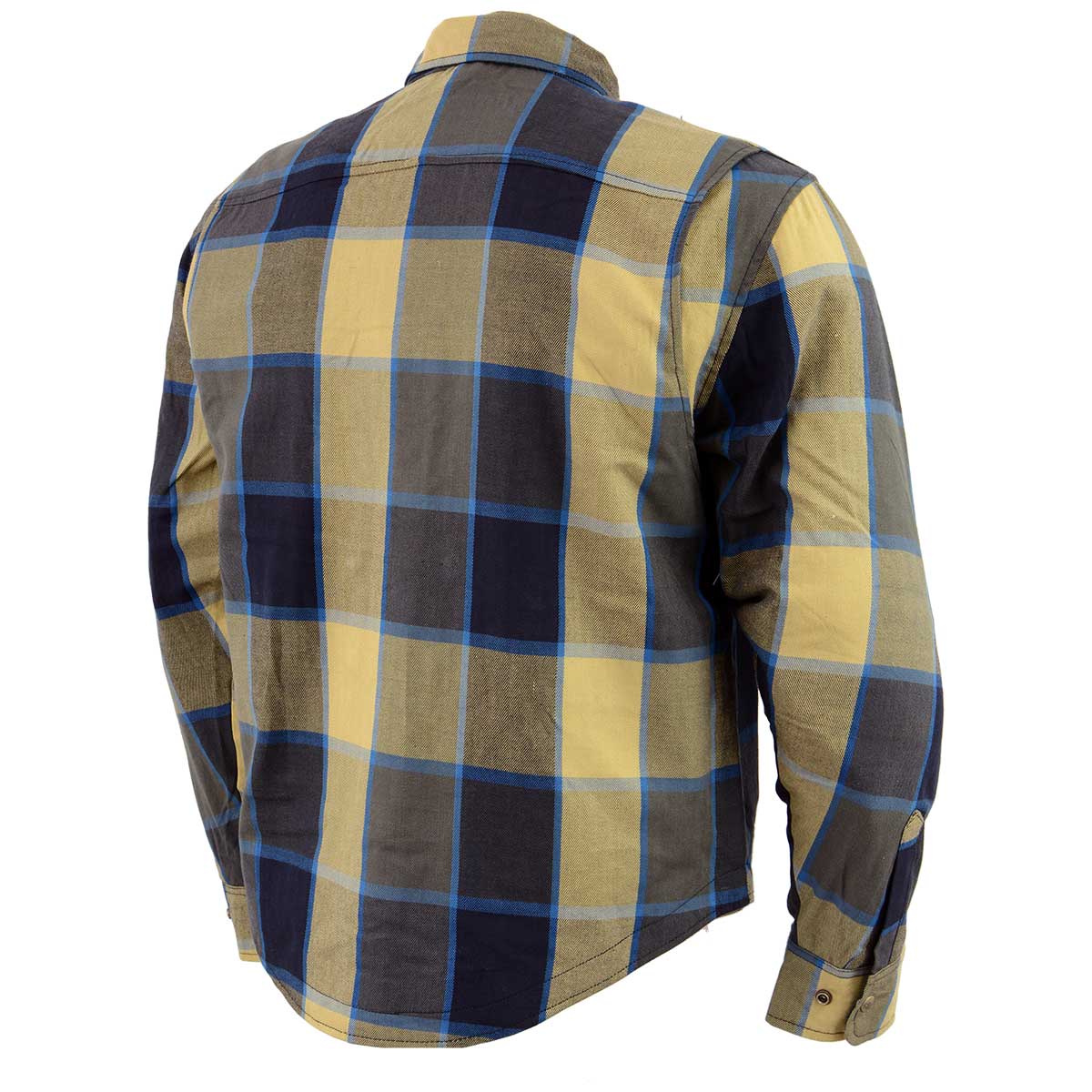 Milwaukee Leather MPM1639 Men's Plaid Flannel Biker Shirt with CE Approved Armor - Reinforced w/ Aramid Fibers - Image 12