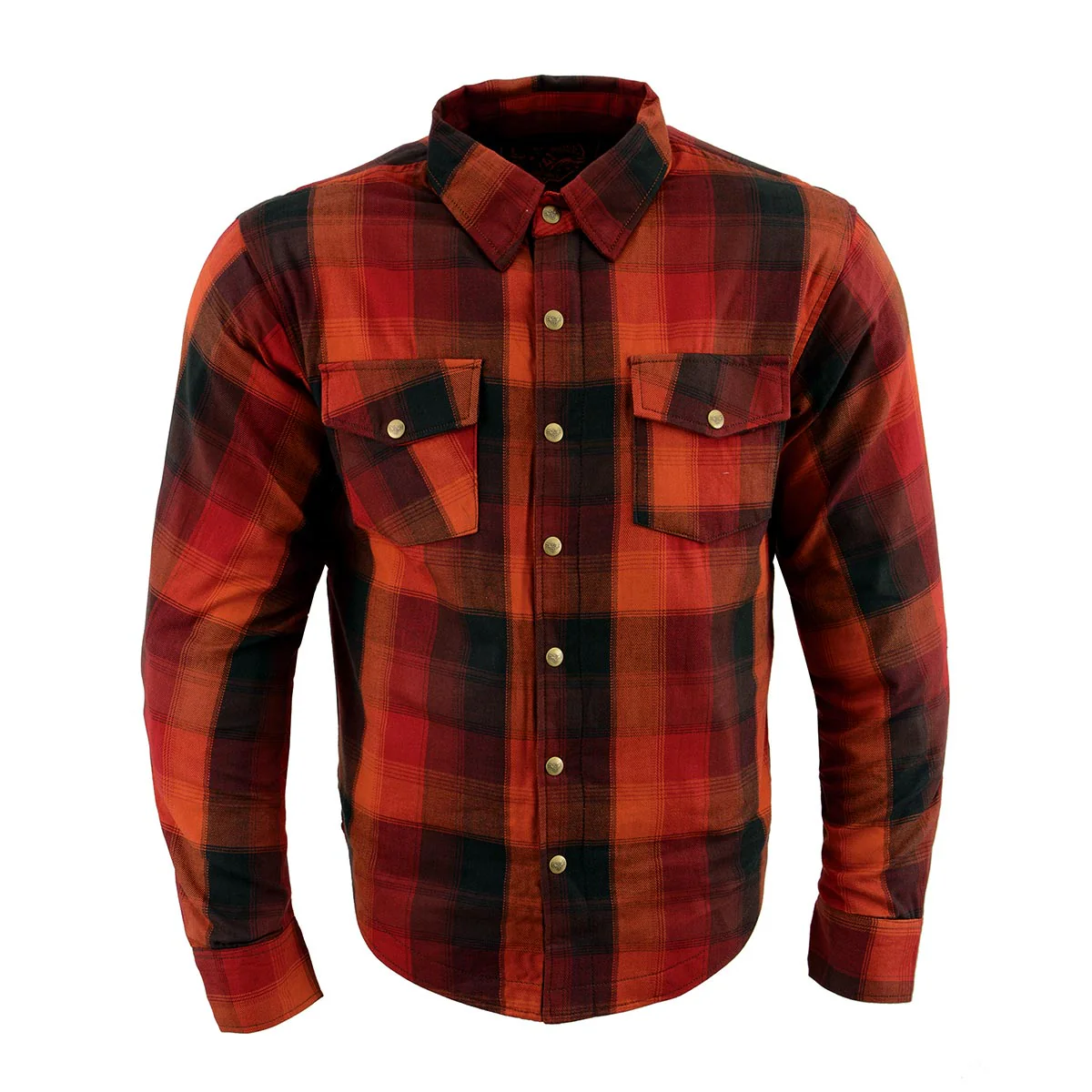 Milwaukee Leather MPM1641 Men's Plaid Flannel Biker Shirt with CE Approved Armor - Reinforced w/ Aramid Fiber - Image 11