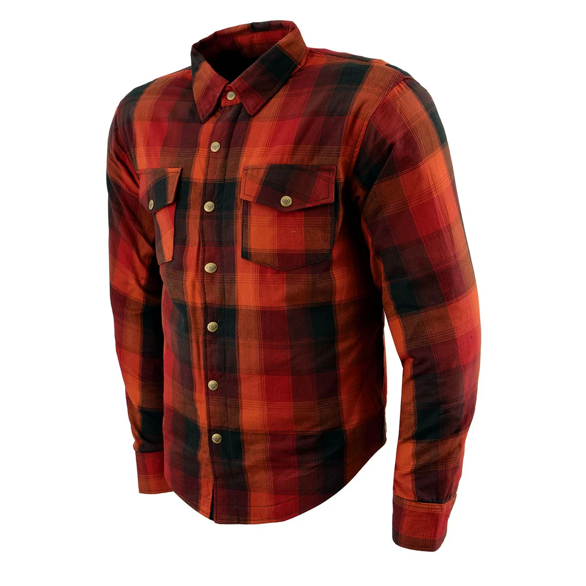 Milwaukee Leather MPM1641 Men's Plaid Flannel Biker Shirt with CE Approved Armor - Reinforced w/ Aramid Fiber - Image 14