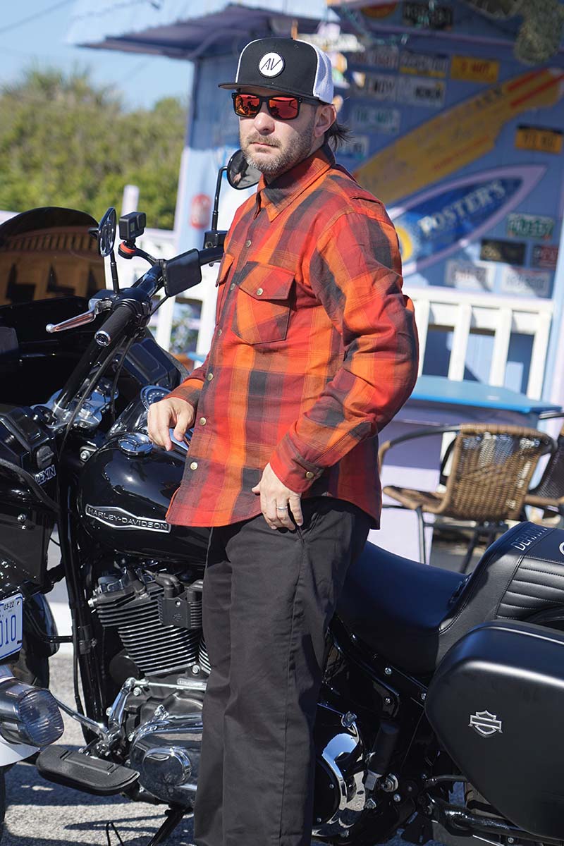 Milwaukee Leather MPM1641 Men's Plaid Flannel Biker Shirt with CE Approved Armor - Reinforced w/ Aramid Fiber - Image 9