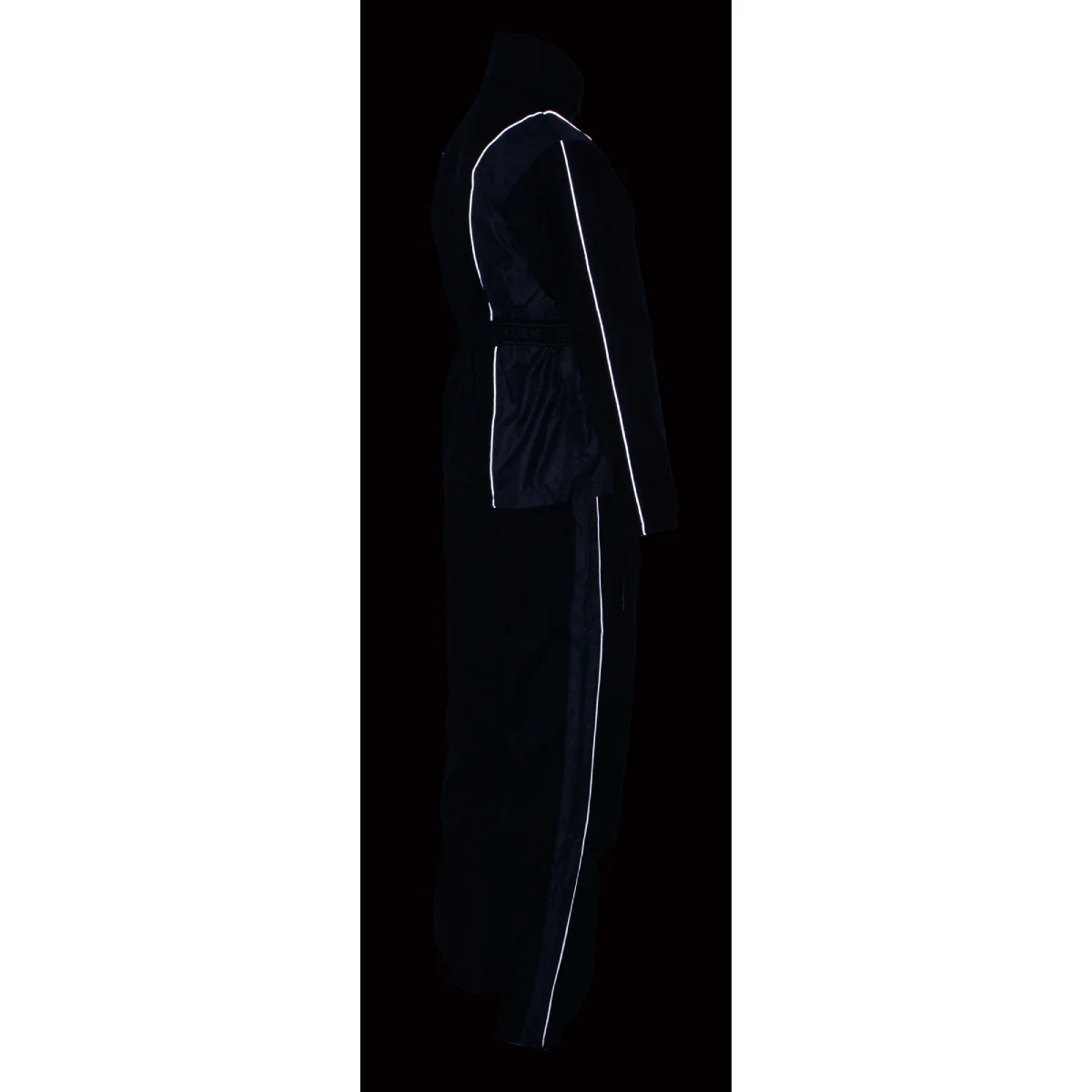 Milwaukee Leather SH2225L Women's Black and Grey Waterproof Rain Suit with Reflective Piping - Image 12
