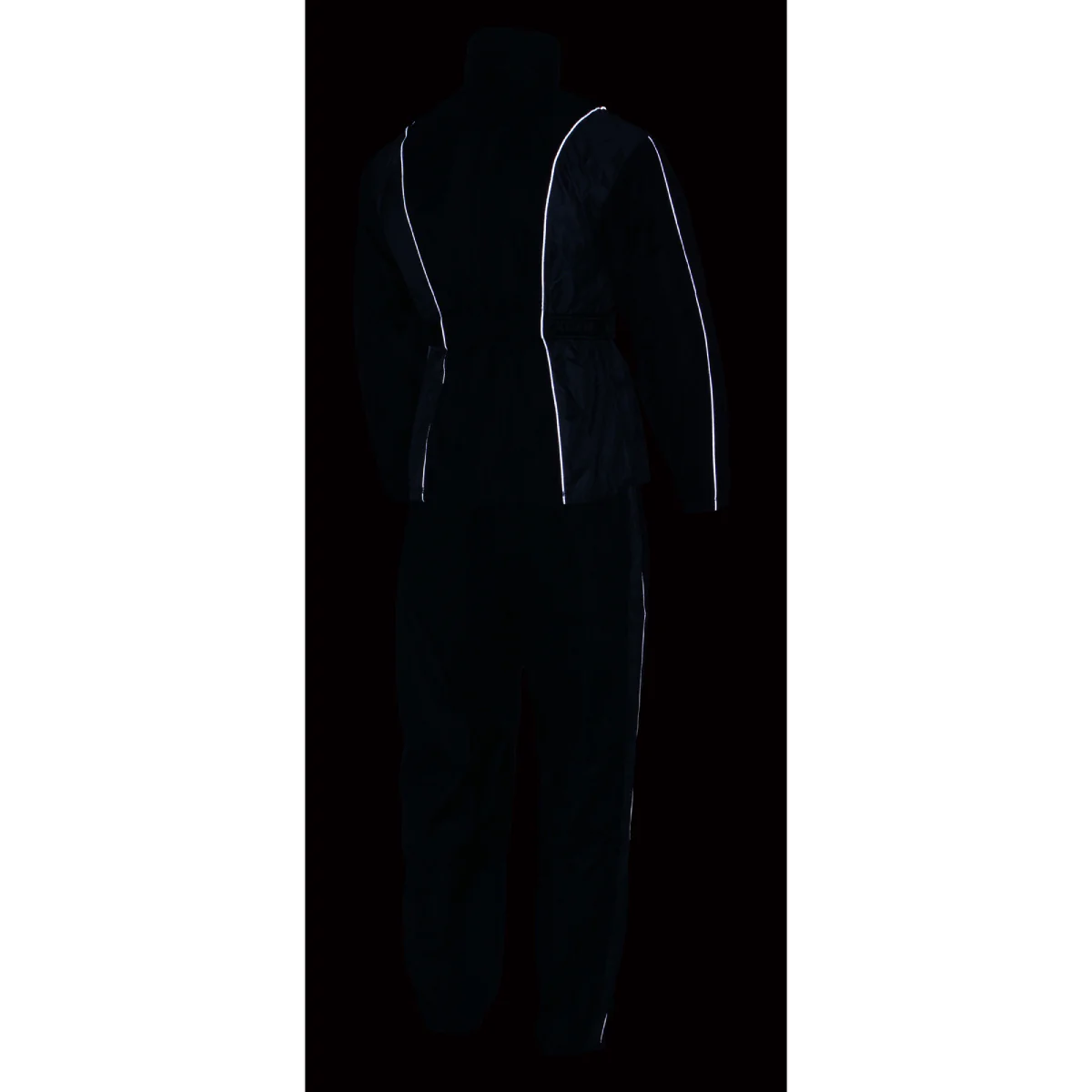 Milwaukee Leather SH2225L Women's Black and Grey Waterproof Rain Suit with Reflective Piping - Image 13
