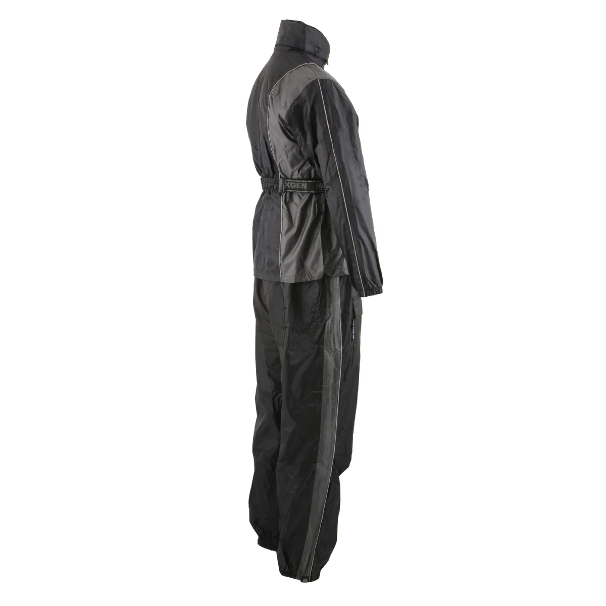 Milwaukee Leather SH2225L Women's Black and Grey Waterproof Rain Suit with Reflective Piping - Image 14