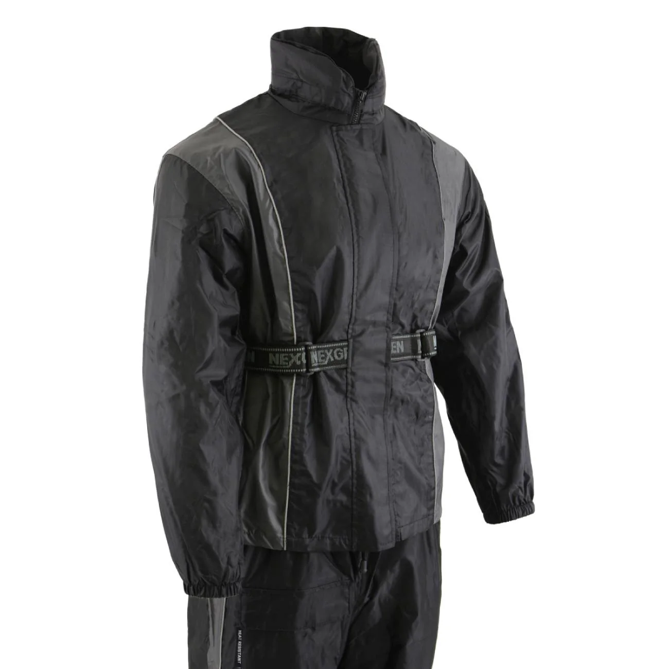 Milwaukee Leather SH2225L Women's Black and Grey Waterproof Rain Suit with Reflective Piping - Image 16