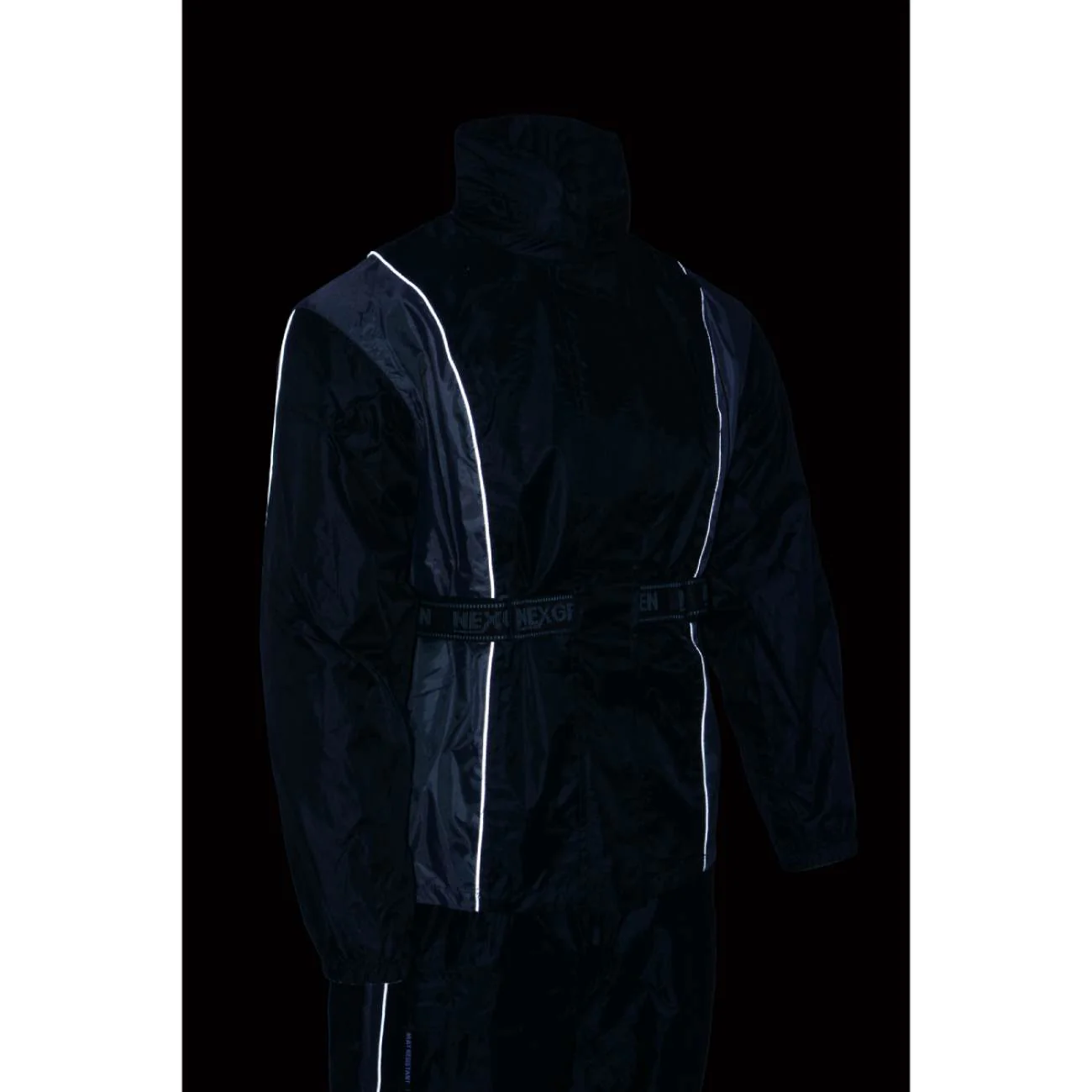 Milwaukee Leather SH2225L Women's Black and Grey Waterproof Rain Suit with Reflective Piping - Image 8