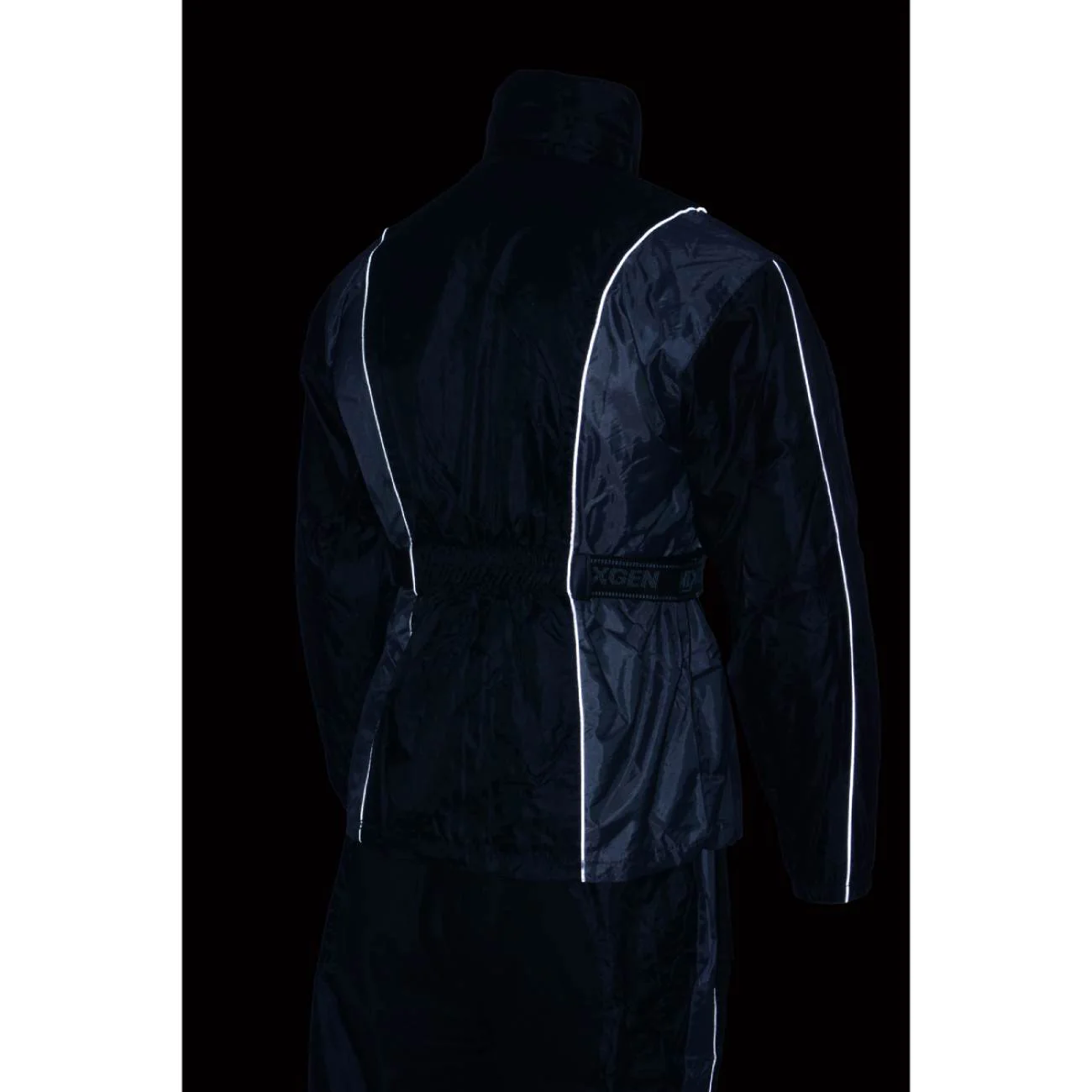 Milwaukee Leather SH2225L Women's Black and Grey Waterproof Rain Suit with Reflective Piping - Image 9
