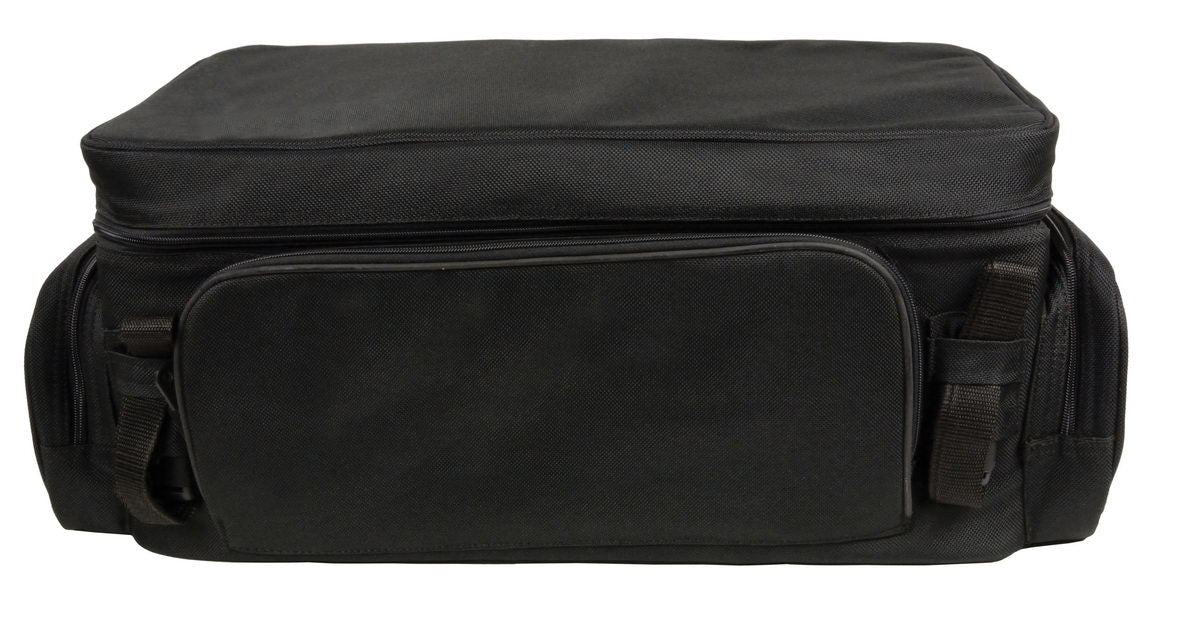 Milwaukee Performance SH695 Large Black Textile Squared Motorcycle Sissy Bar Rack Bag - Image 4