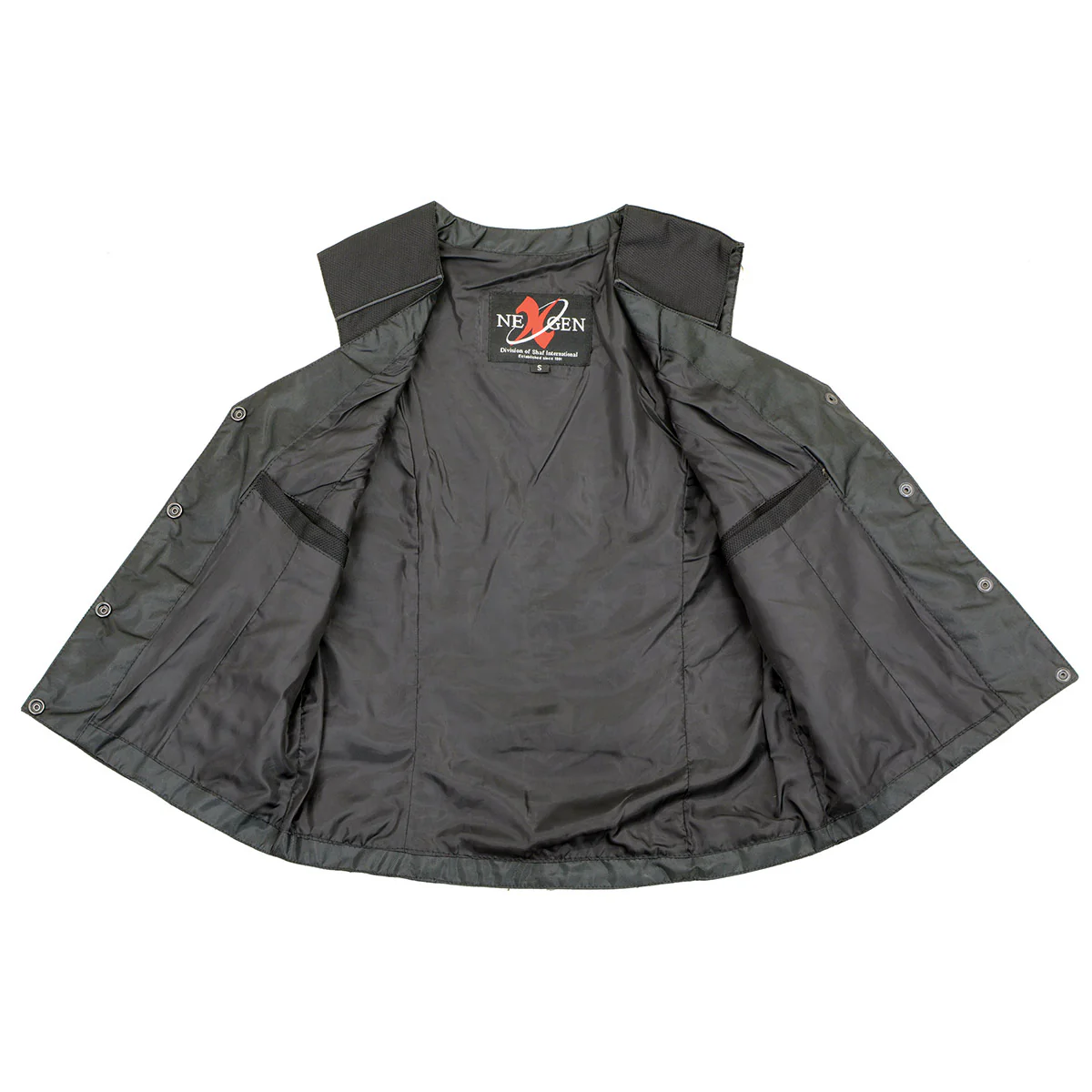 Milwaukee Leather SH1955 Ladies Black and Red Textile Vest with Wing Embroidery - Image 4