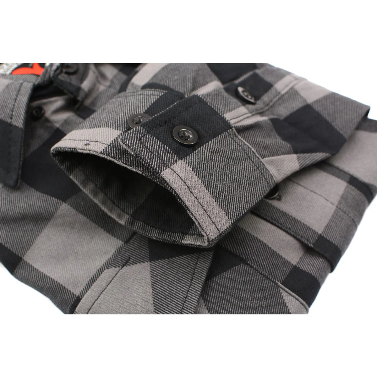 Milwaukee Leather Men's Flannel Plaid Shirt Black and Grey Long Sleeve Cotton Button Down Shirt MNG11630 - Image 8
