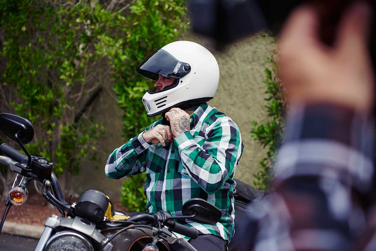 Milwaukee Leather MNG11636 Men's Flannel Plaid Shirt Green and White Long Sleeve Cotton Button Down Shirt - Image 6