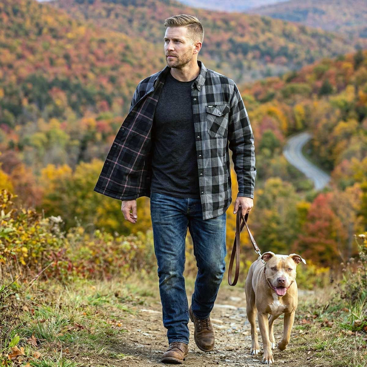 MMCC Men's Desperado Reversible Flannel Shirt - 100% Cotton Snap Front Plaid w/ Chest and Hand Pockets - MNG11805 - Image 19