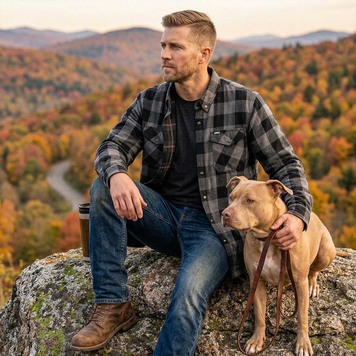 MMCC Men's Desperado Reversible Flannel Shirt - 100% Cotton Snap Front Plaid w/ Chest and Hand Pockets - MNG11805 - Image 8