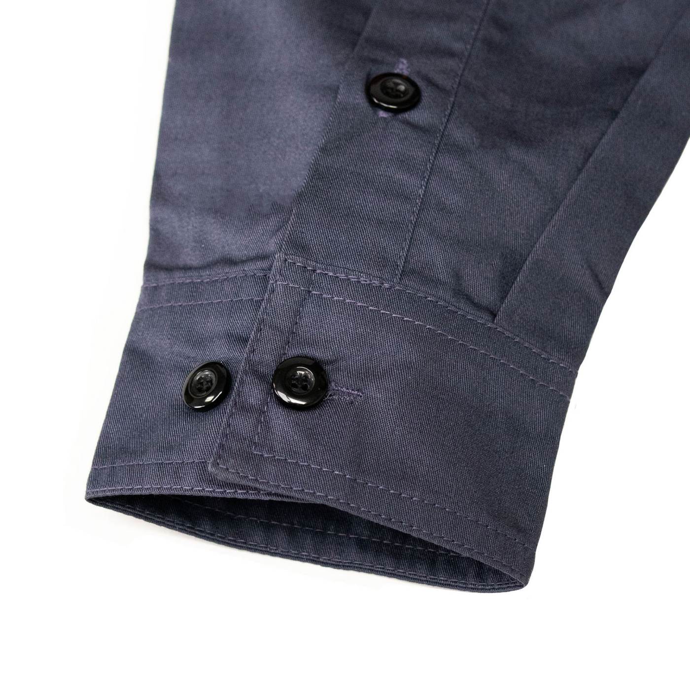 MMCC Men's Octane Long Sleeve Mechanic Shirt - Grey with Orange Stripe - 50-50 Cotton Poly - MMCC16001 - Image 4