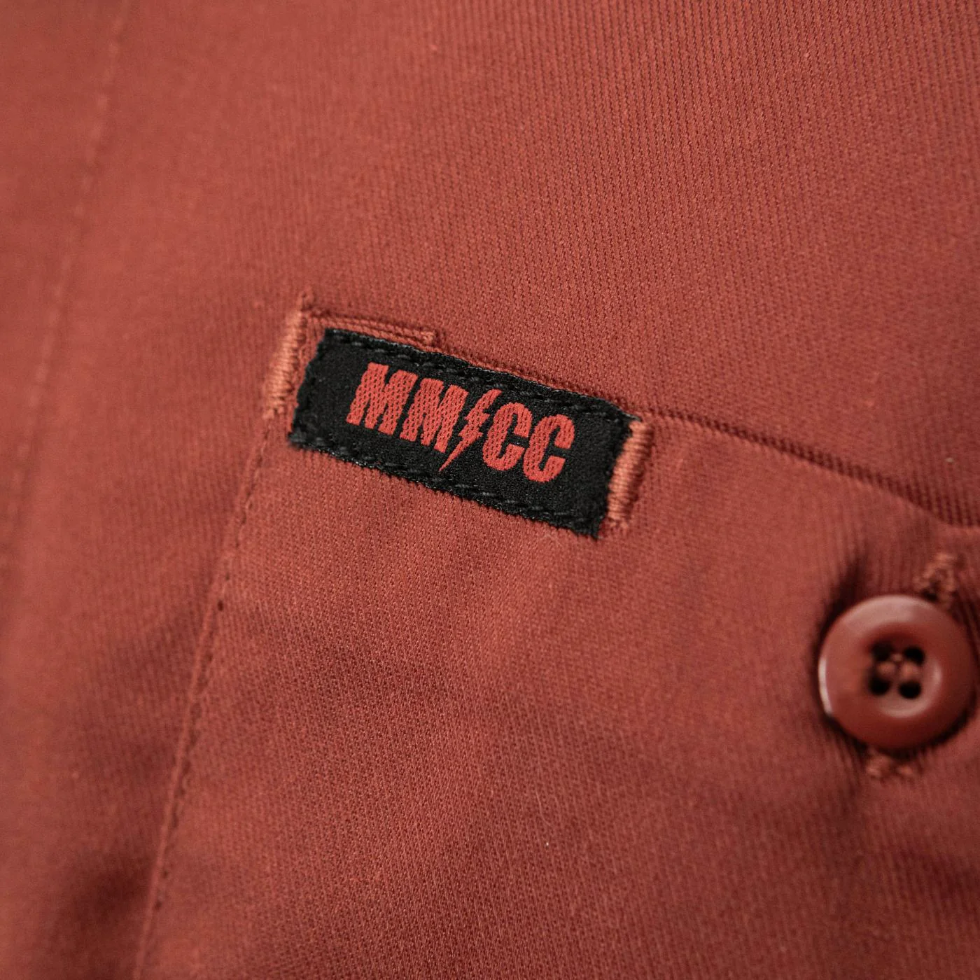 MMCC Men's Orange Super Duty Classic Mechanic Button Up Shirt - 2 Chest Pockets - Microfiber Panel - MDM11627 - Image 9