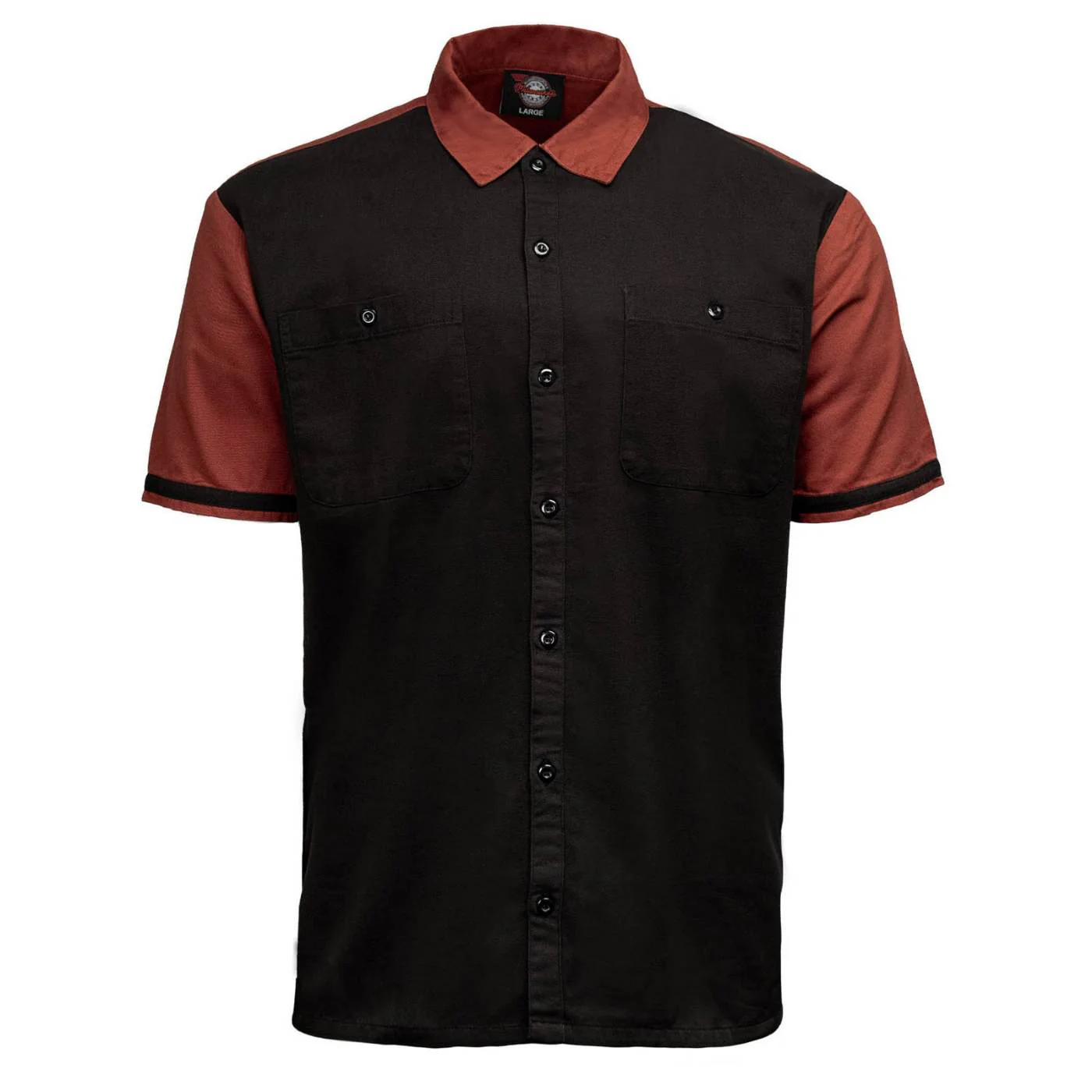 MMCC Men's Pit Line Mechanic Button Up Shirt - Dual Chest Pockets - Microfiber Panel - Rider Ready - MMC16025 - Image 8