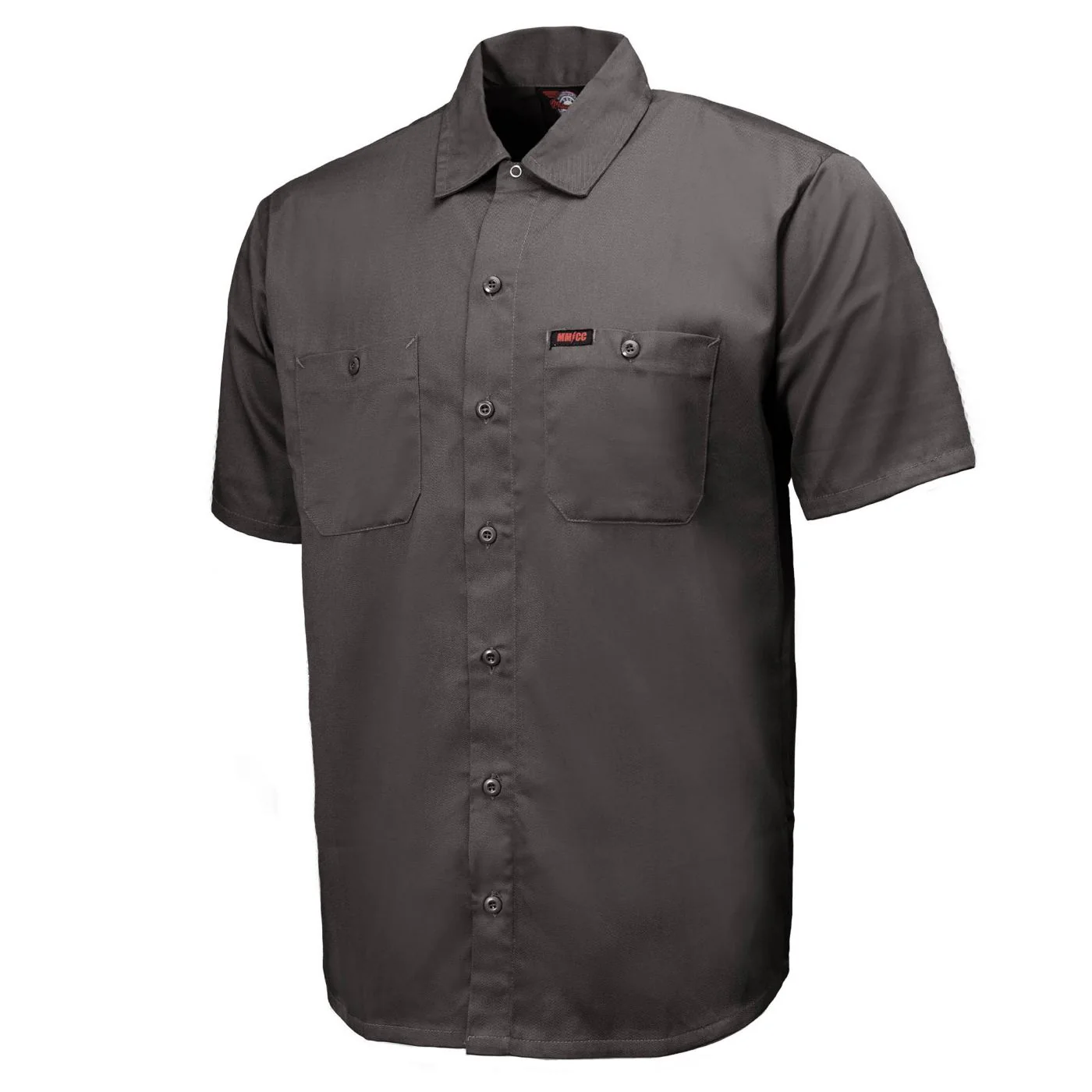 MMCC Men's Steel Grey Super Duty Classic Mechanic Button Up Shirt - 2 Chest Pockets - Microfiber Panel - MDM11628 - Image 12