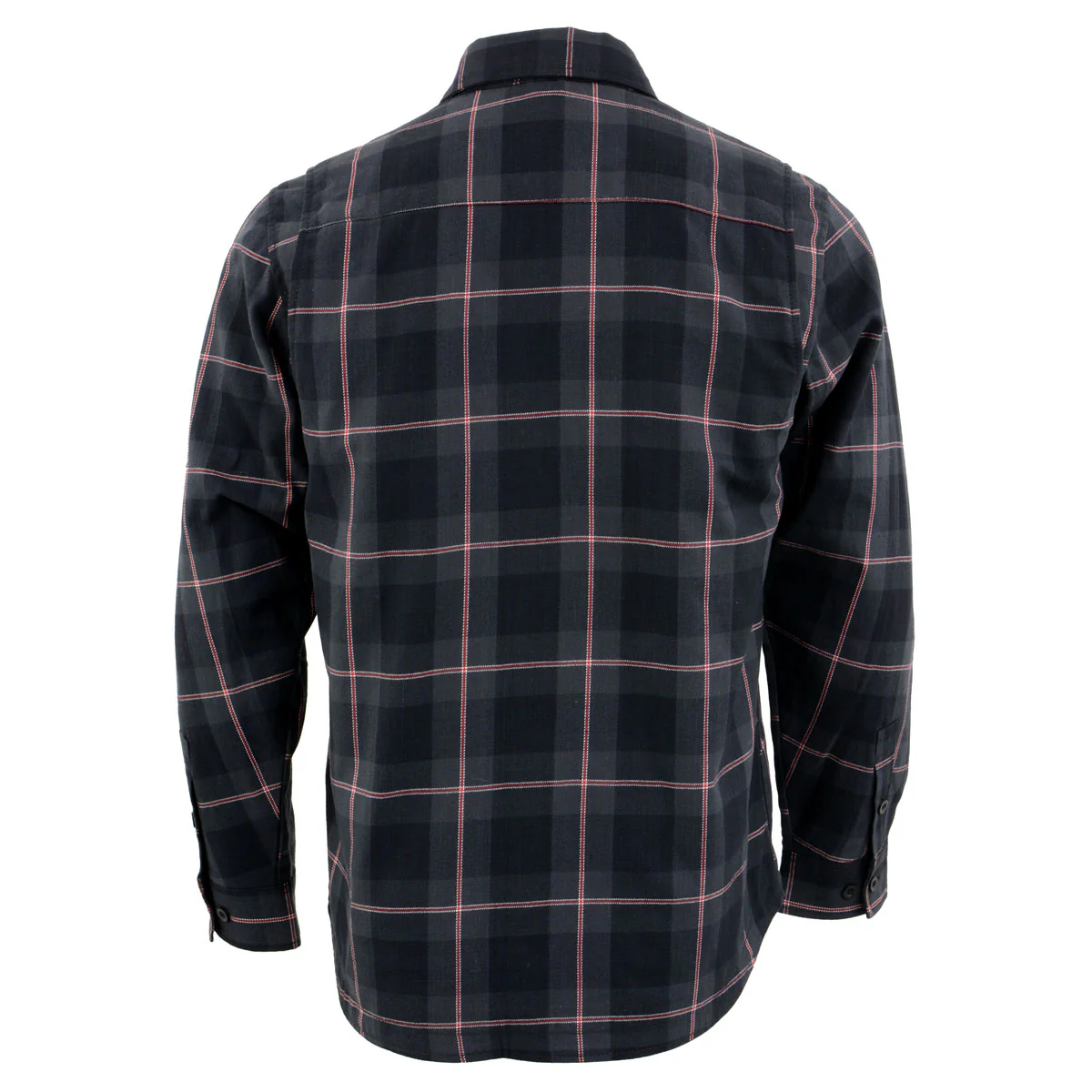 Nexgen Heat Nxm1602set Men's 'Riffraff' Black, Grey/Red Heated Flannel Long Sleeve Shirt (Rechargeable Battery Pack Included) - Image 8