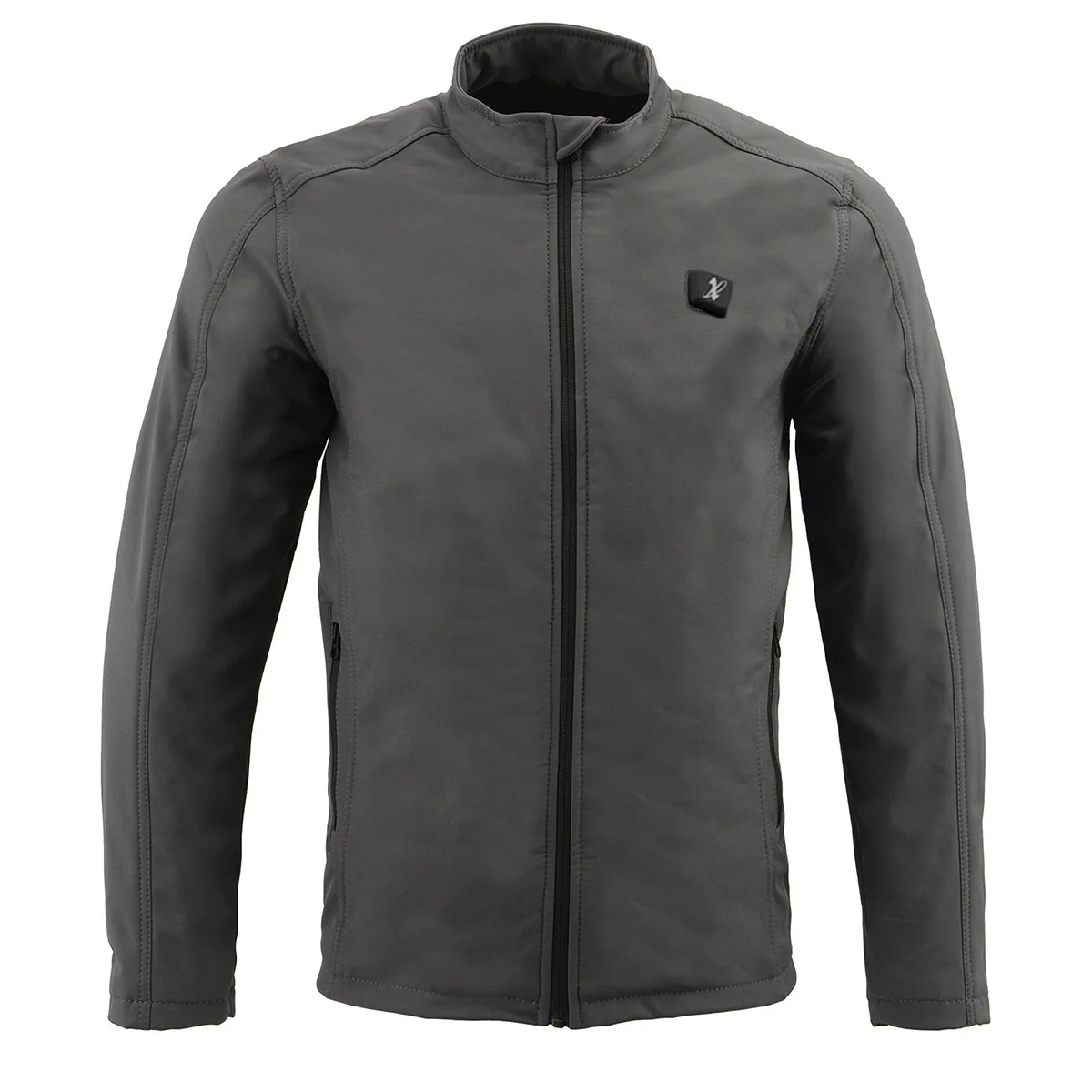 Nexgen Heat NXM1762SET Men’s Soft Shell Heated Jacket - Grey Standup Collar Jacket for Winter with Battery Pack - Image 18