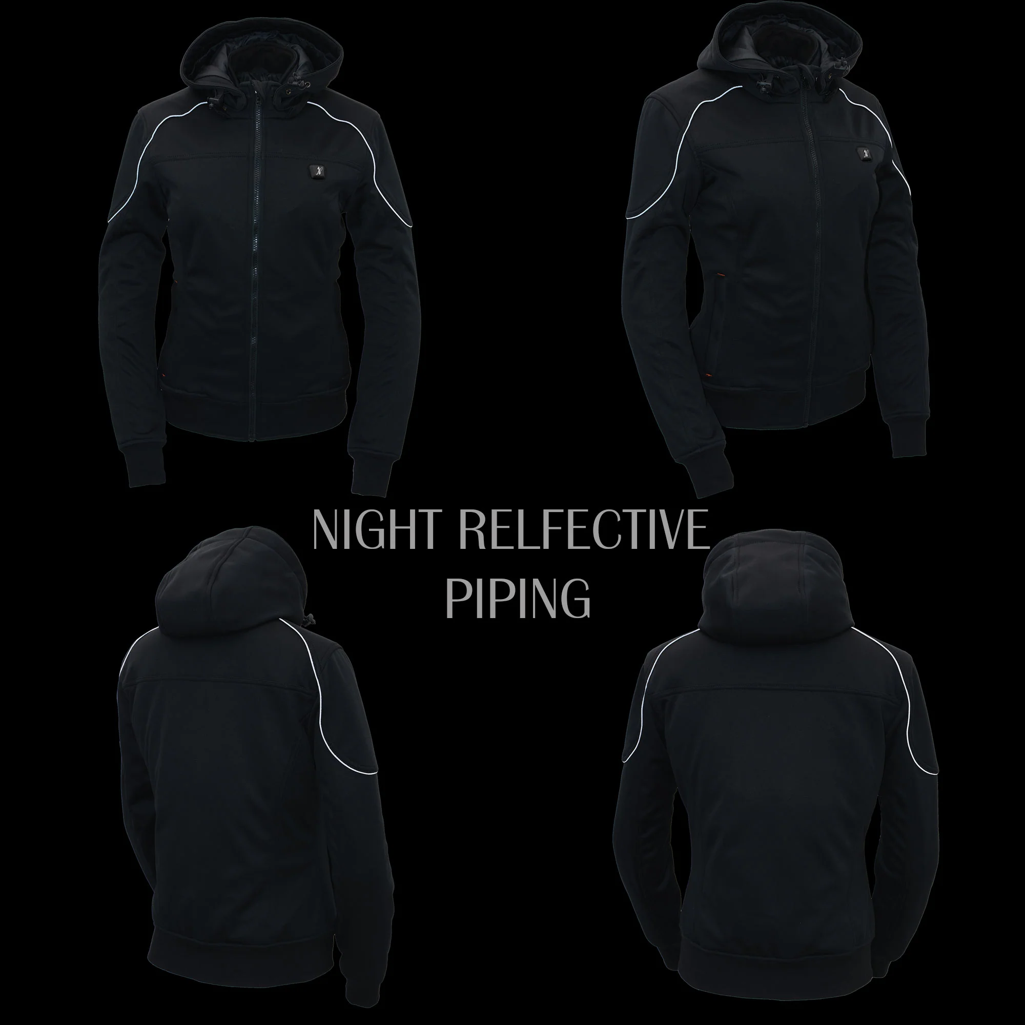 Nexgen Heat NXL2761SET Women’s Black 'Igniter' Heated Soft Shell Hooded Jacket (Rechargeable 10000mAh Battery Pack Included) - Image 6