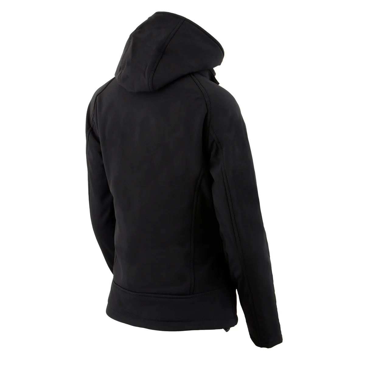 NexGen NXL2767SET Women's 'Ruffled' Black Heated Soft Shell Hooded Jacket (Rechargeable Battery Pack Included) - Image 12