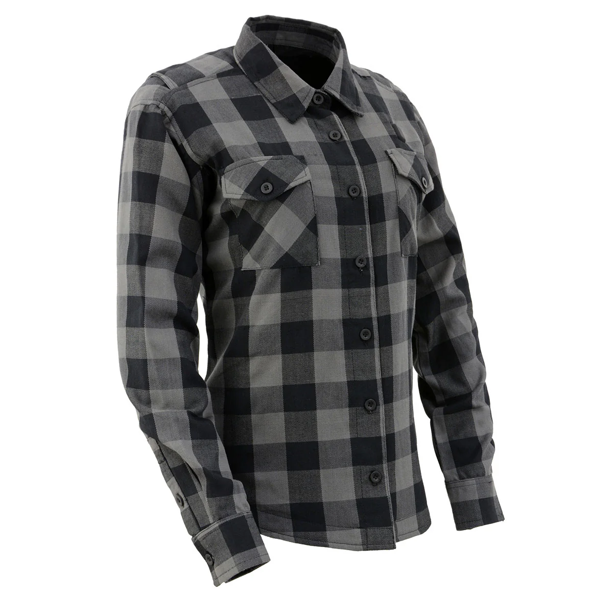 Nexgen Heat Women's NXL2601SET Bonnie Black - Grey Heated Flannel Sleeve Shirt for Outdoor Activities w/ Battery - Image 10