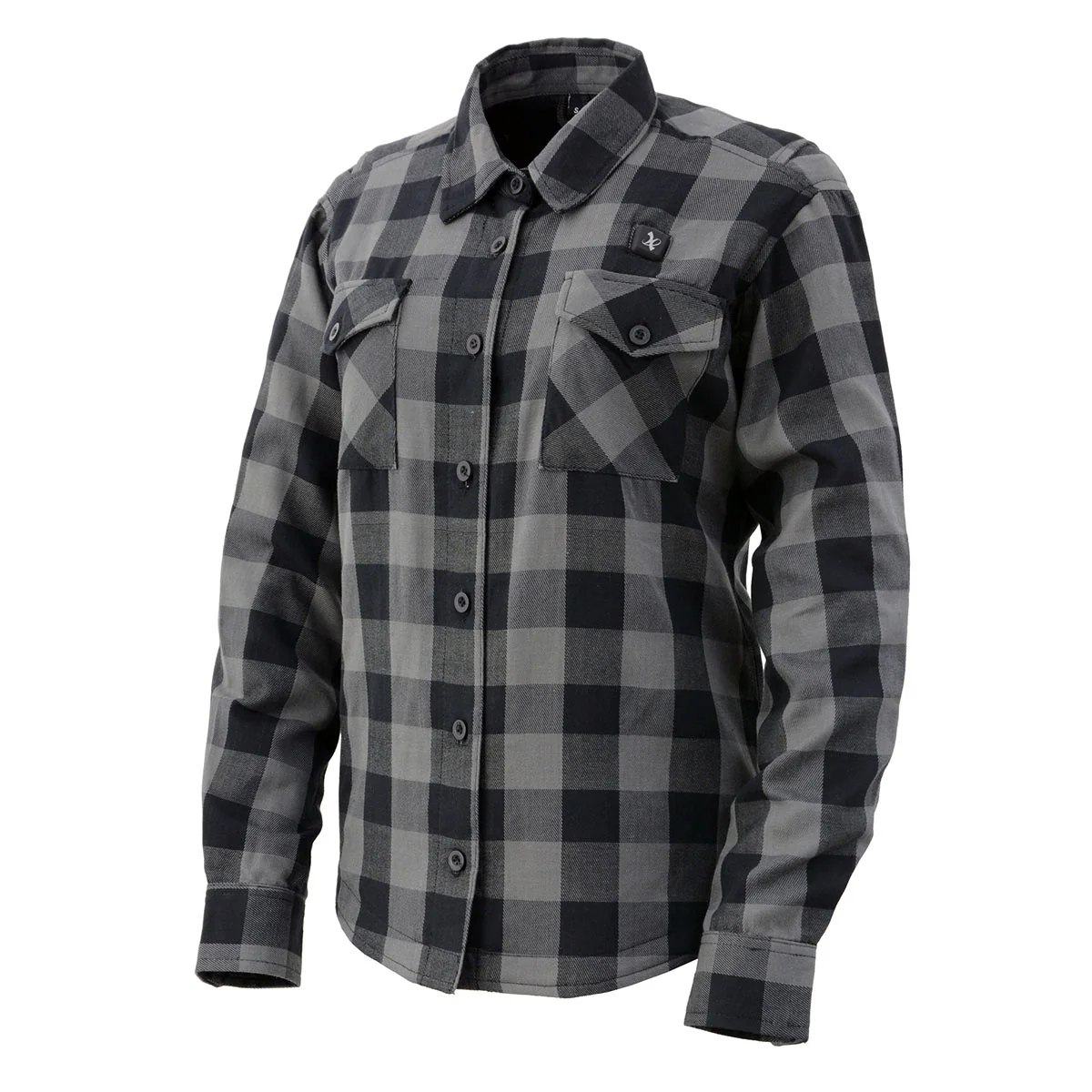 Nexgen Heat Women's NXL2601SET Bonnie Black - Grey Heated Flannel Sleeve Shirt for Outdoor Activities w/ Battery - Image 12
