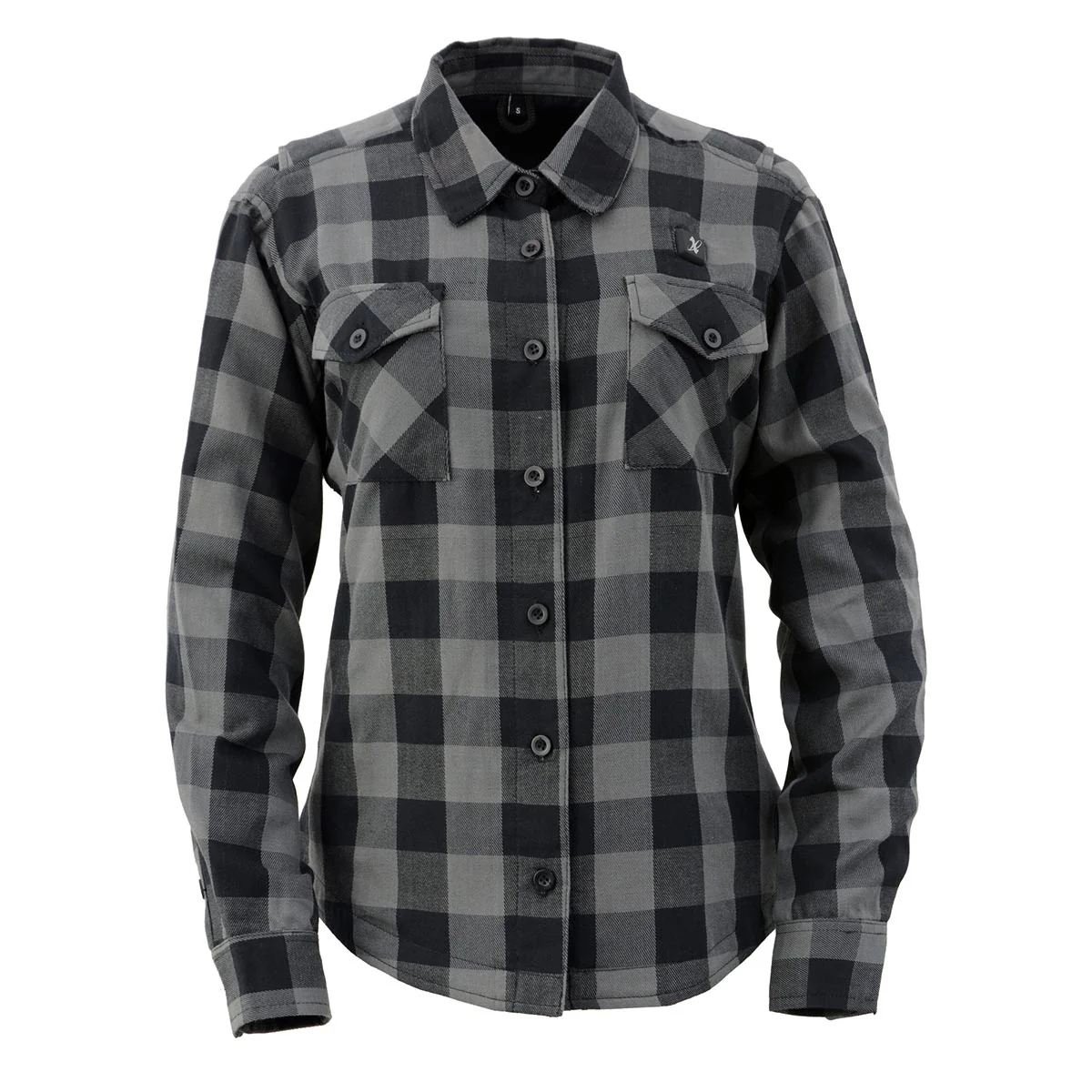 Nexgen Heat Women's NXL2601SET Bonnie Black - Grey Heated Flannel Sleeve Shirt for Outdoor Activities w/ Battery - Image 9