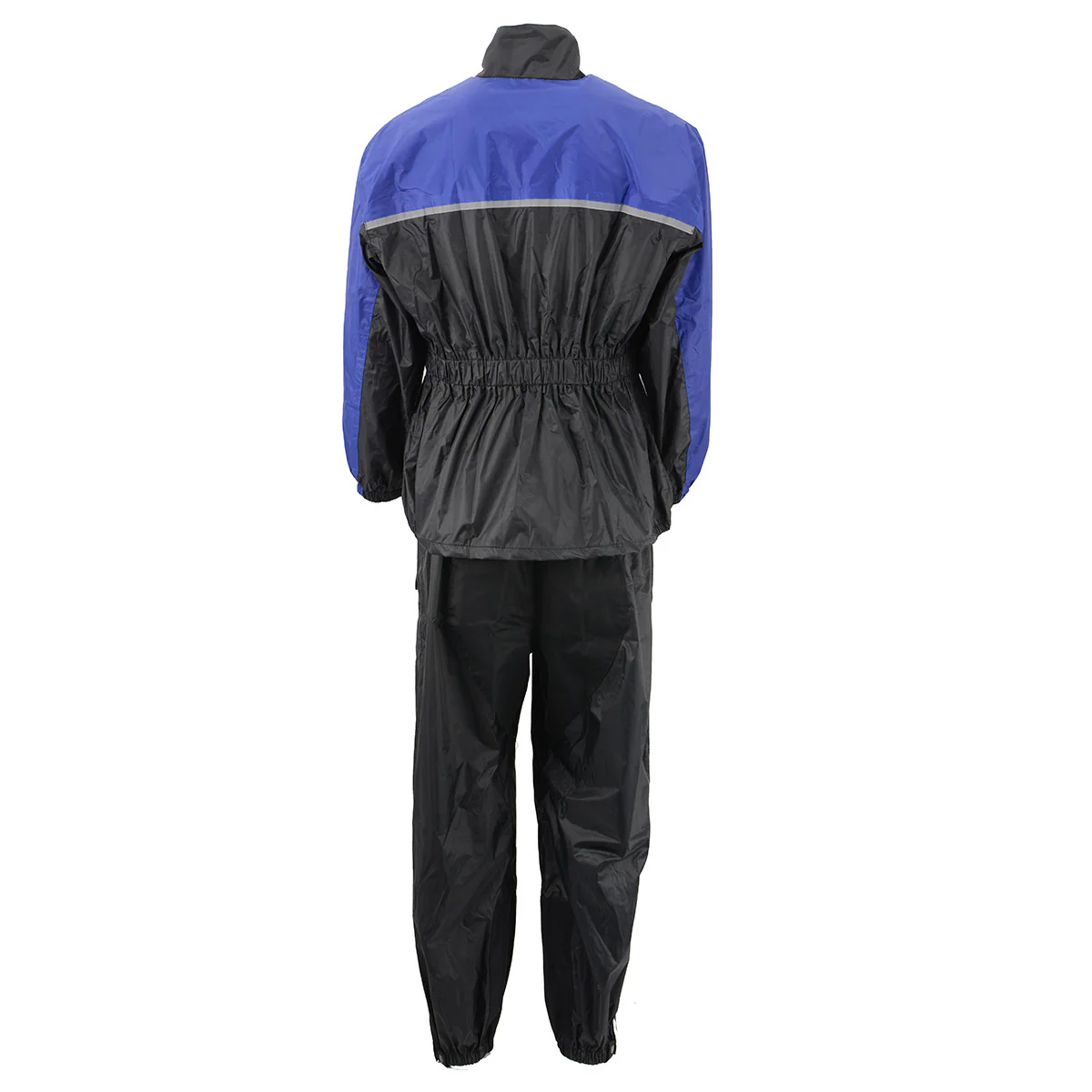 NexGen XS5031 Women's Blue and Black Water Proof Rain Suit with Cinch Sides - Image 6