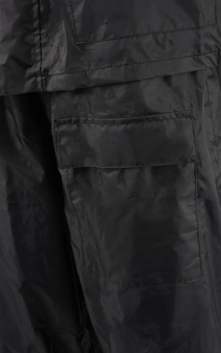 NexGen XS5031 Women's Pink and Black Water Proof Rain Suit with Cinch Sides - Image 5
