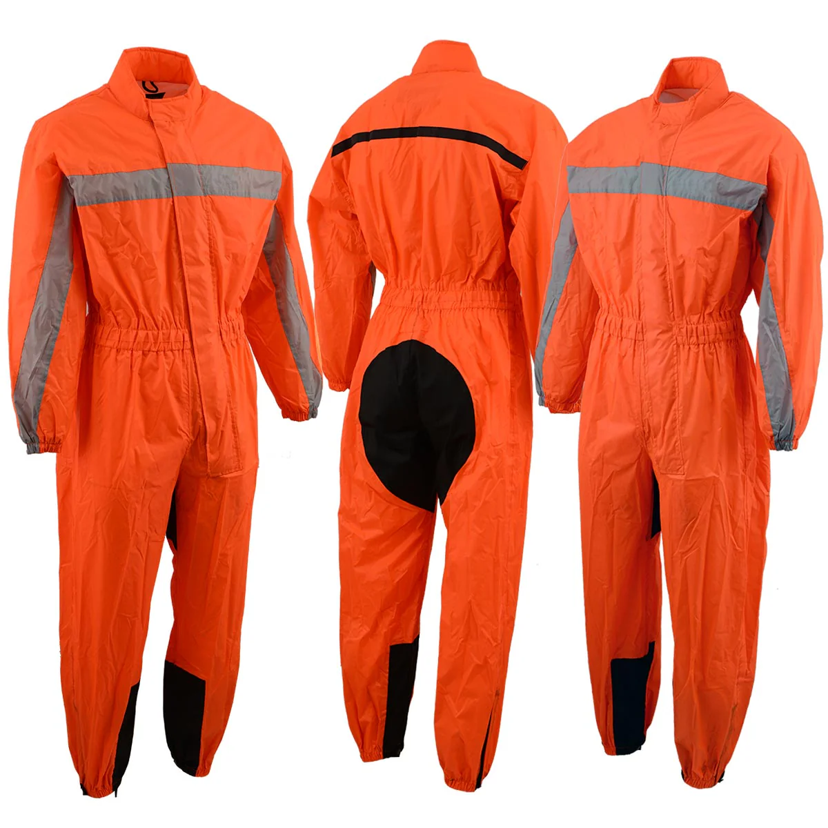 NexGen Men’s XS5004 Orange Hi-Viz Water Proof Rain Suit with Reflective Panels - Image 3