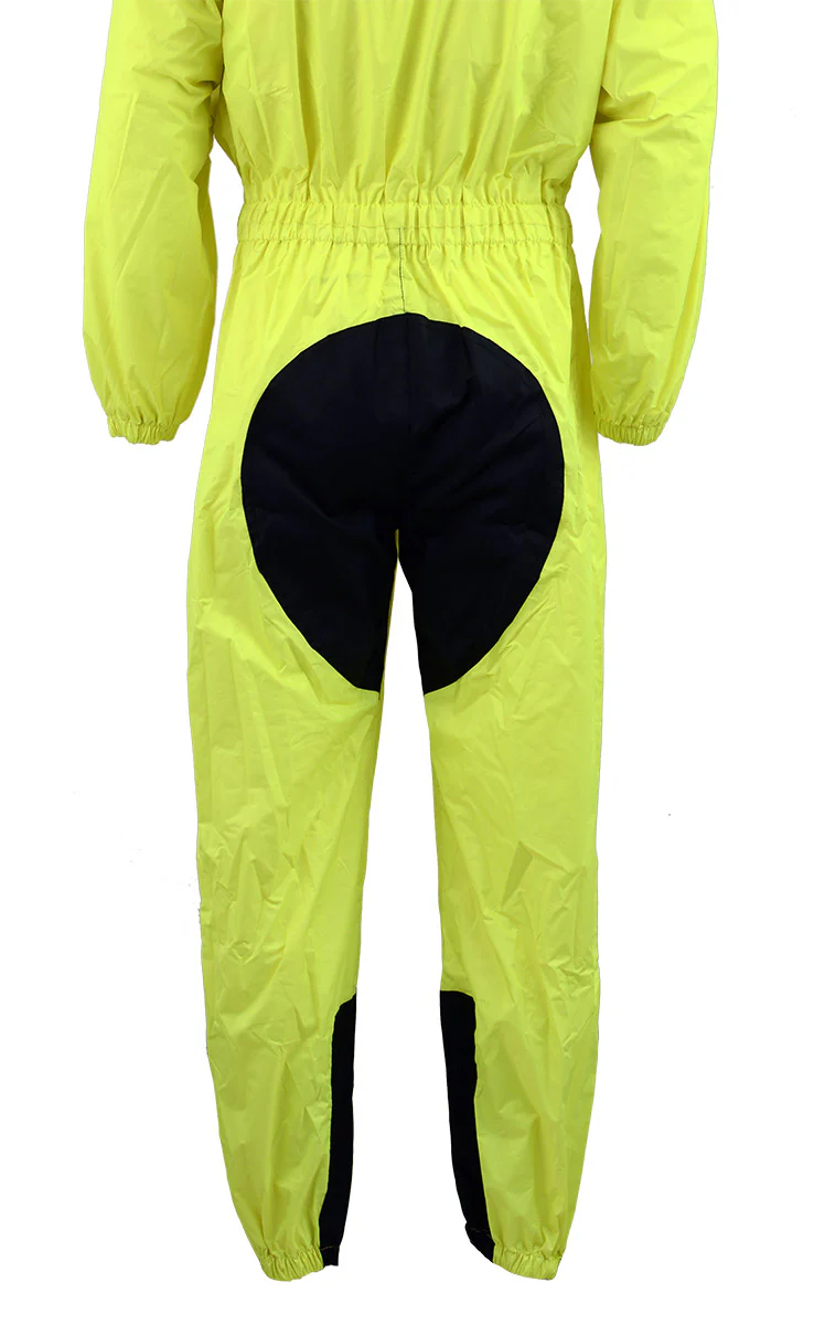 NexGen Men’s XS5004 Yellow Hi-Viz Water Proof Rain Suit with Reflective Panels - Image 4