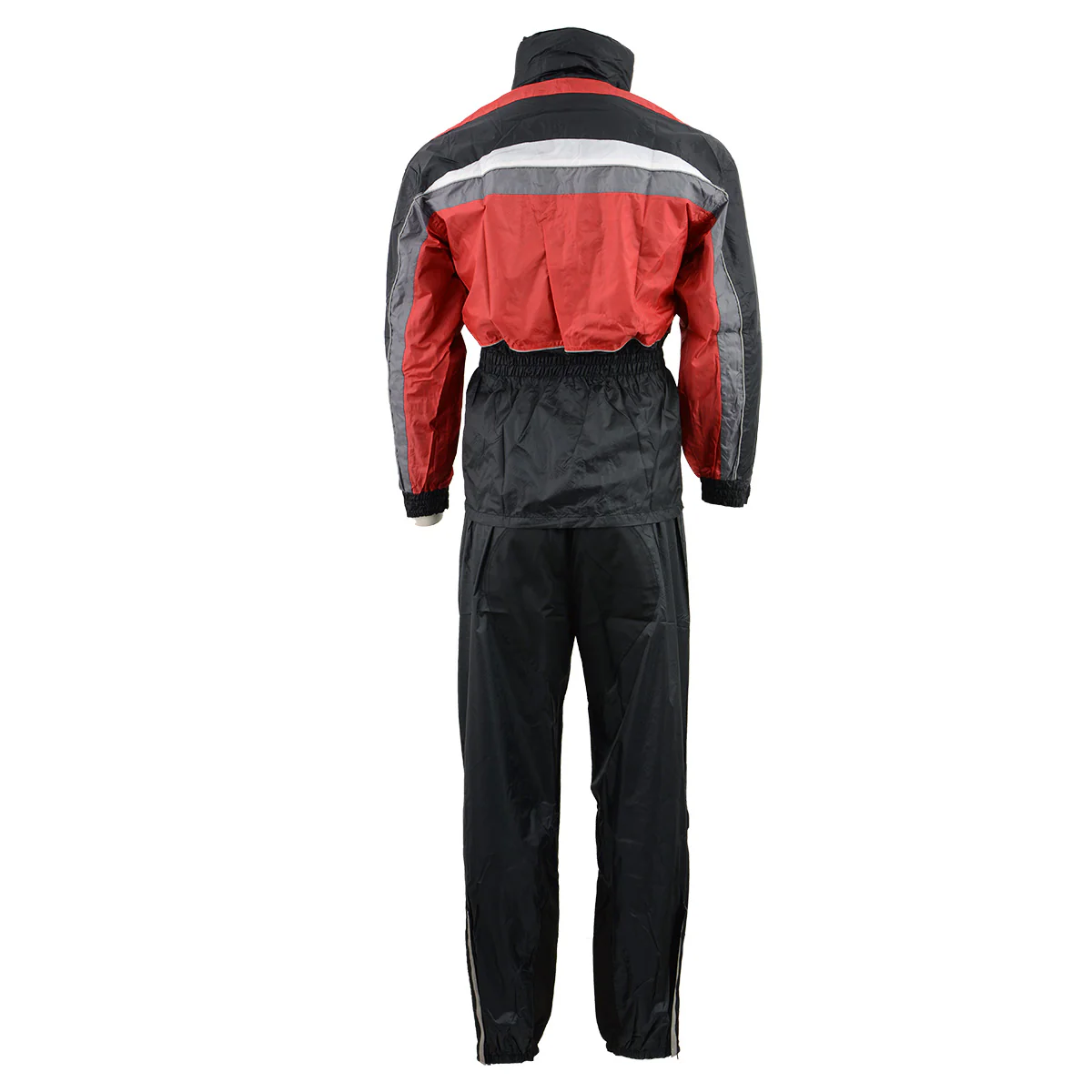 NexGen Men's SH2226 Black and Red Hooded Water Proof Rain Suit - Image 2