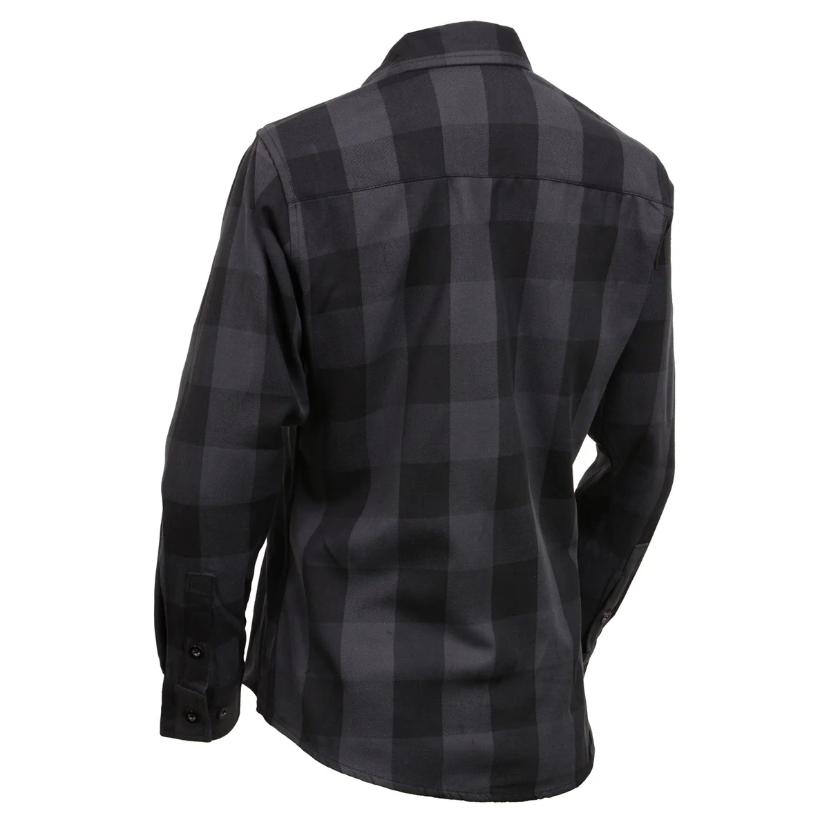 Milwaukee Leather MNG21608 Women's Casual Dark Gray and Black Long Sleeve Cotton Casual Flannel Shirt - Image 12
