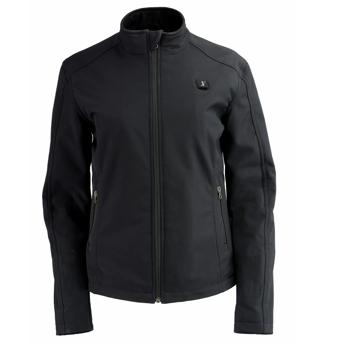 Nexgen Heat NXL2760SET Women's ‘Storm’ Black Soft Shell Zipper Front Heated Jacket (Included 10000mAh Battery Pack) - Image 8
