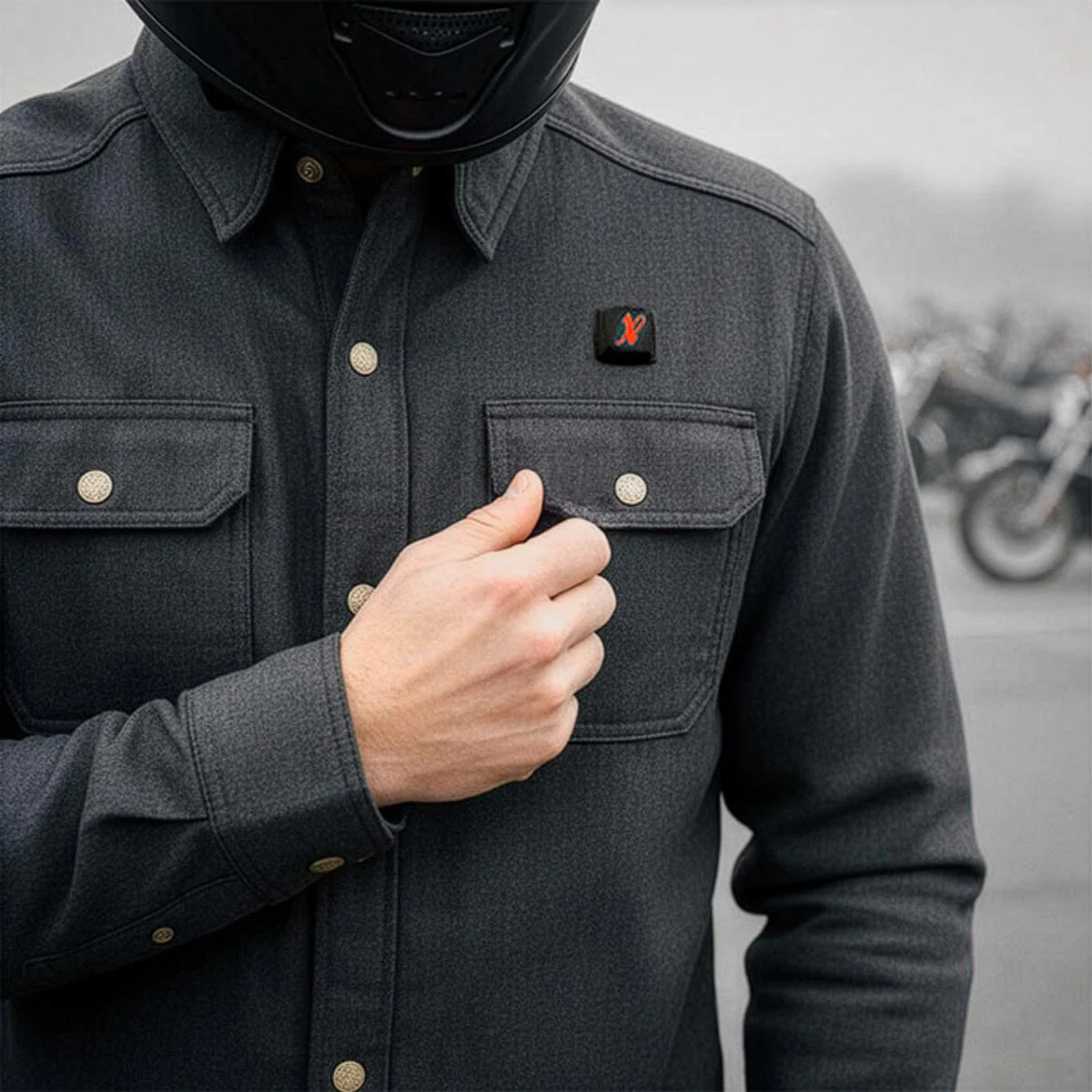 NexGen NXM1715SET Men's 'Scorcher' Classic Heated Black Denim Jacket (Rechargeable Battery Pack Included) - Image 7