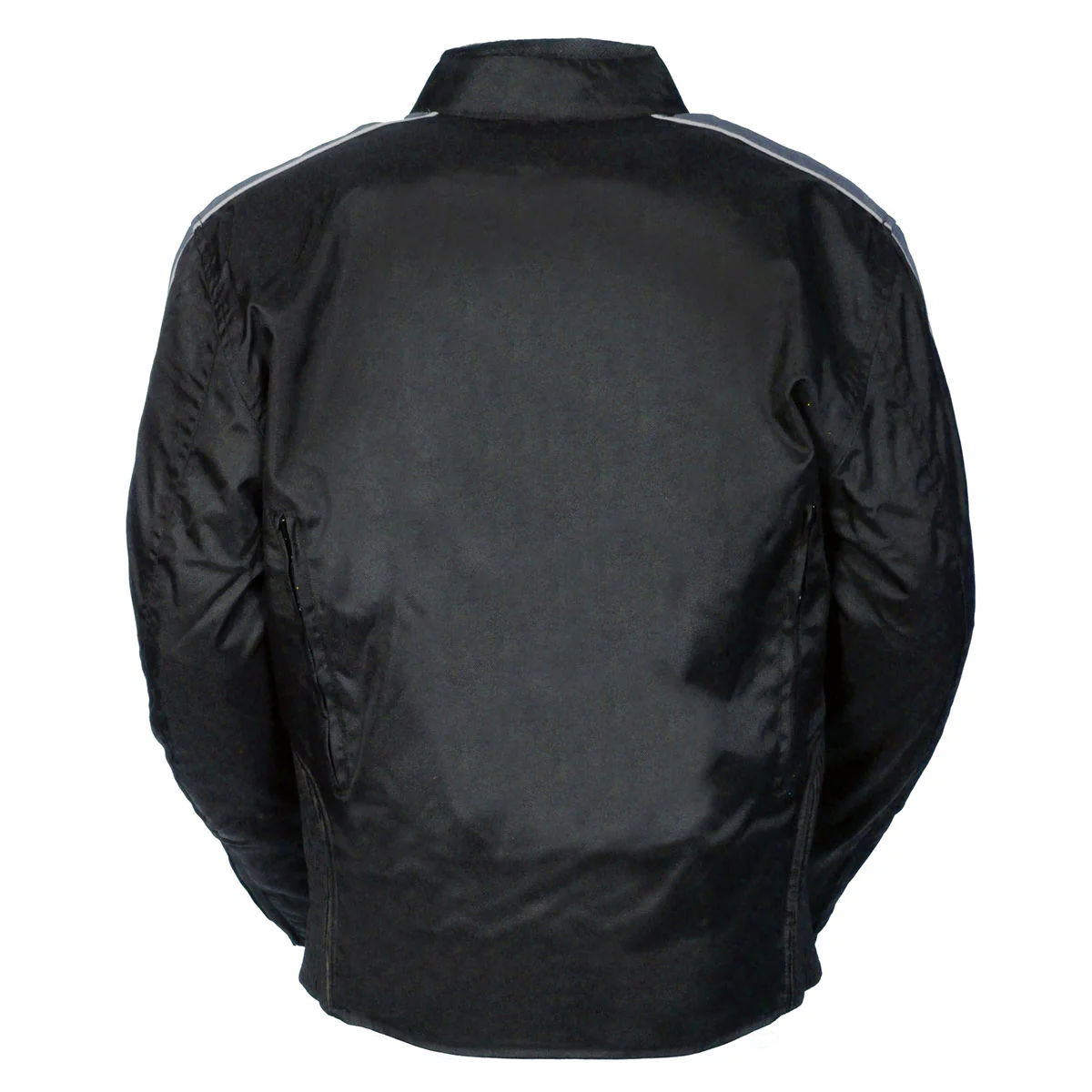 NexGen SH0030 Men's 'Racer' Black and Grey Textile Motorcycle Jacket - Image 2
