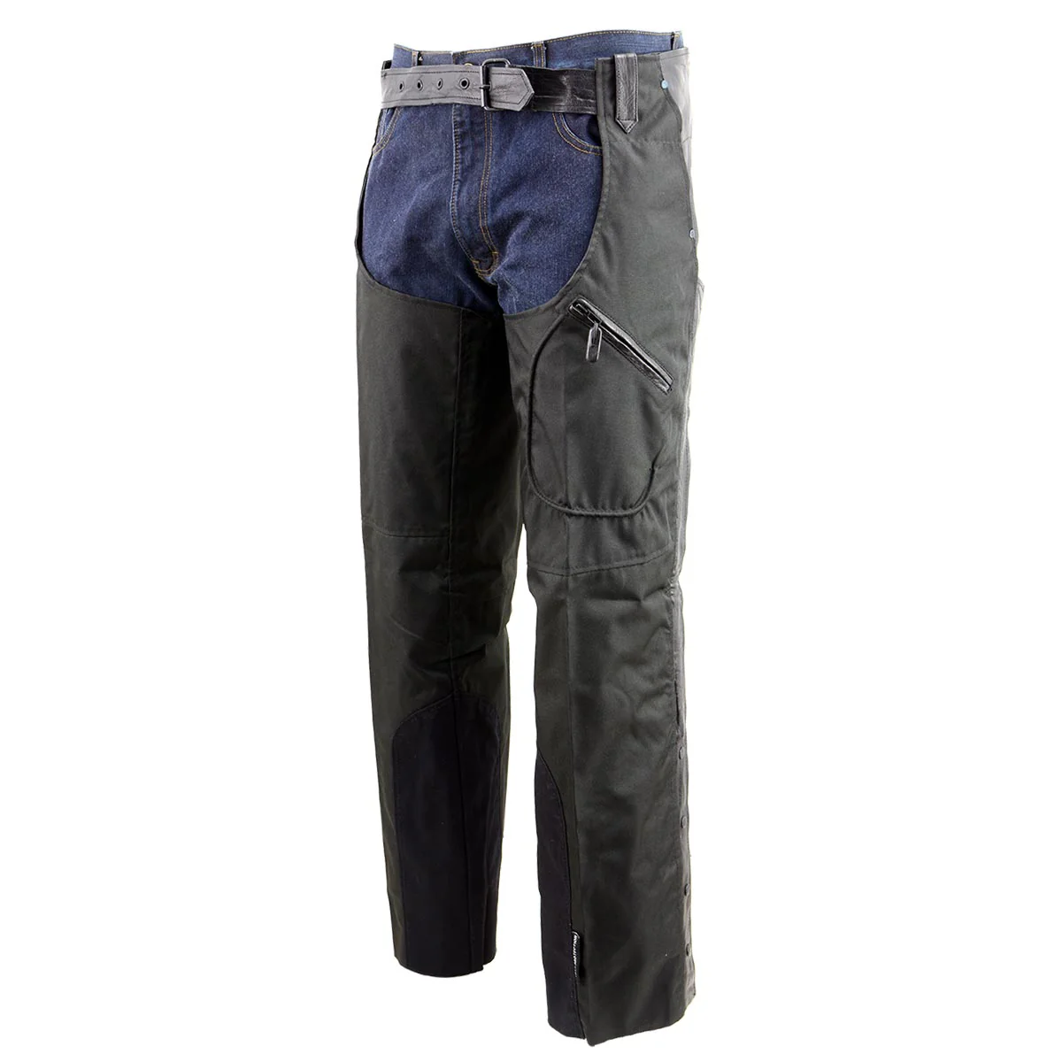 NexGen SH2258 Men's Black Textile Riding Chaps with Heat Protection - Image 4