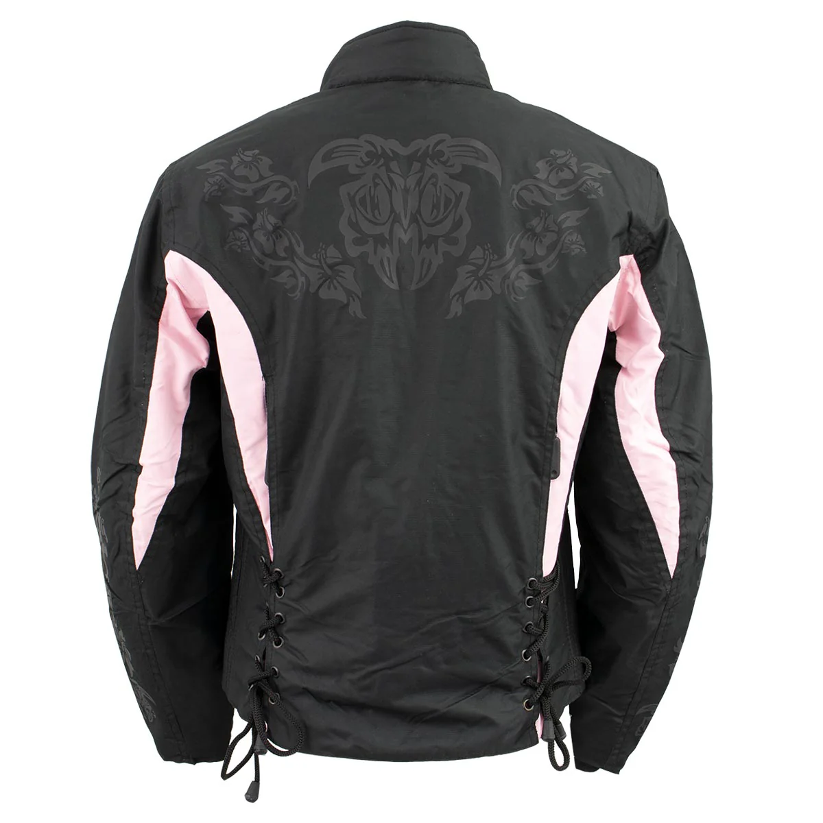 NexGen SH236806 Women's 'Reflective Buffalo Head' Black and Pink Textile Jacket - Image 3