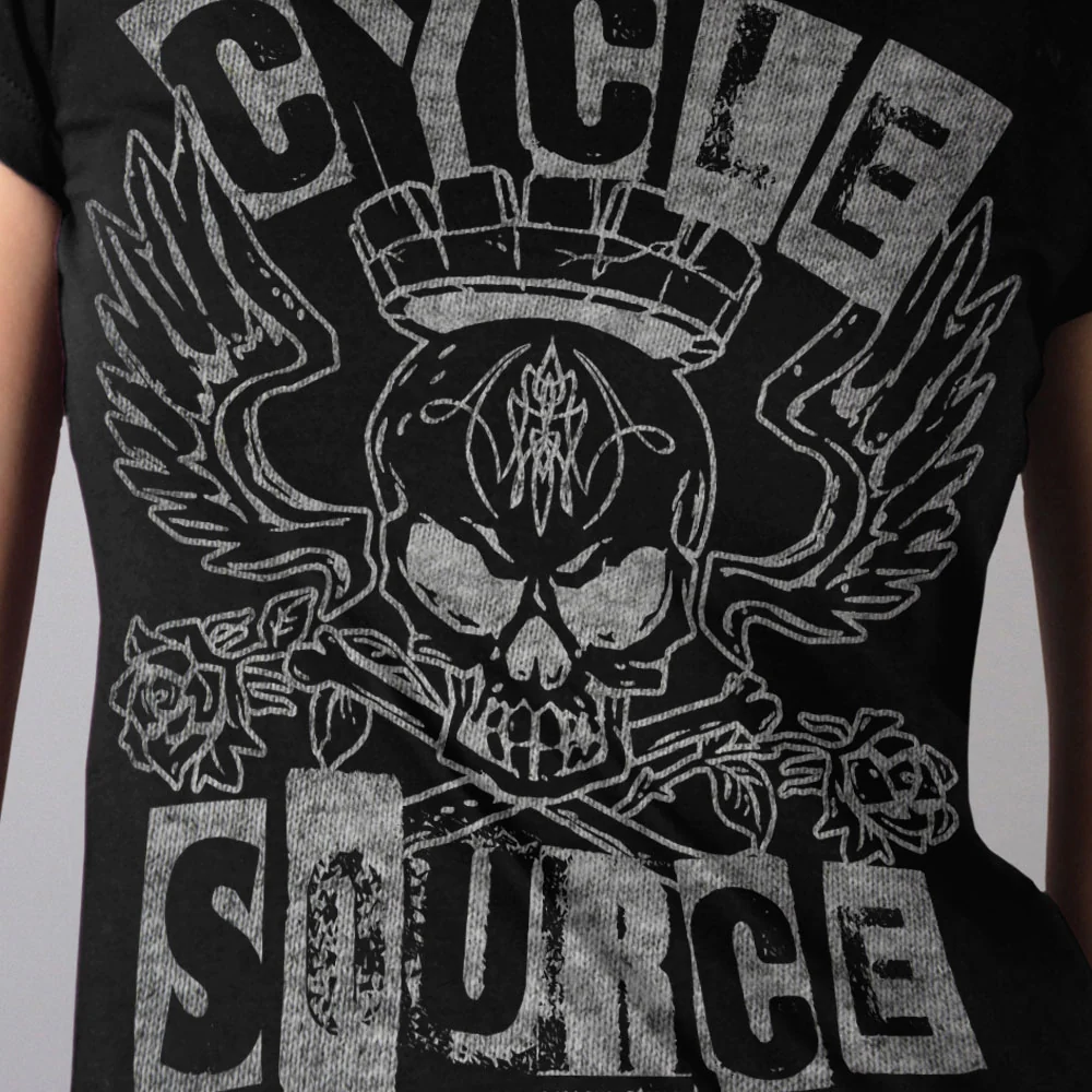 Official Cycle Source CSL1013 Ransom Ladies Black T-Shirt - Image 2