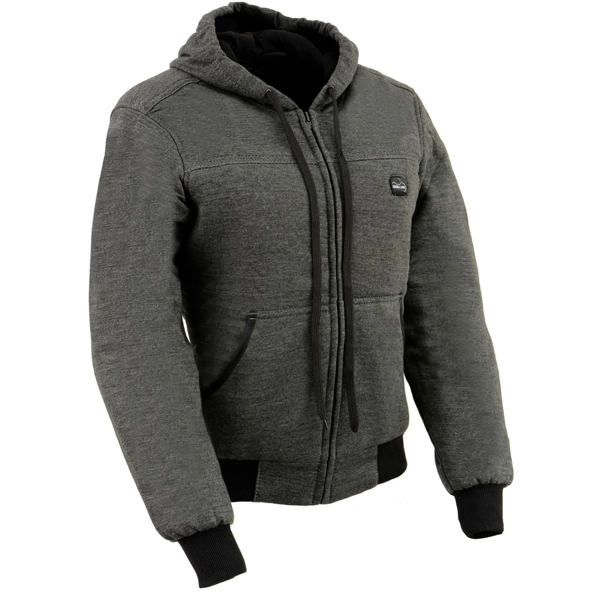 The Bikers Zone BZ2813 Men's Grey Ultimate Grey Heated Hoodie with 12V Battery (Included) - Image 7