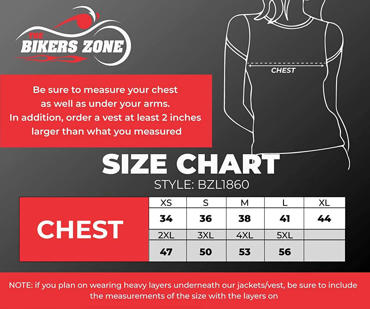 The Bikers Zone BZL1860 Women's Premium Black Heated Soft Shell Heated Jacket with 12V Battery - Image 3