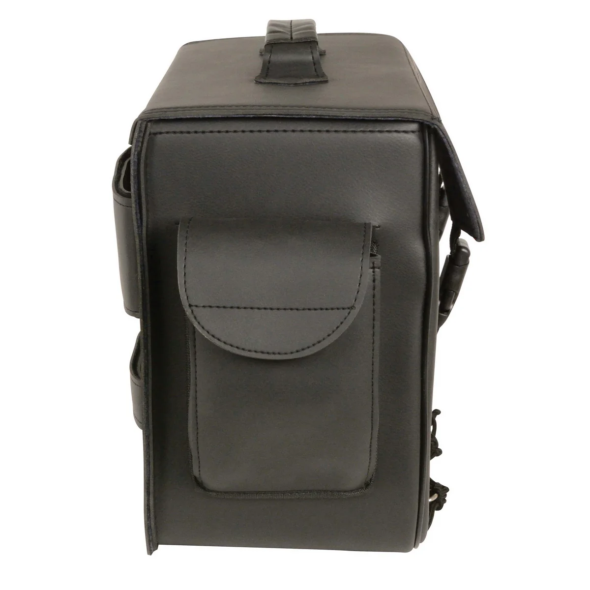 Milwaukee Leather SH583 Large Black PVC Motorcycle Sissy Bar Bag with Carrying Handle - Image 4
