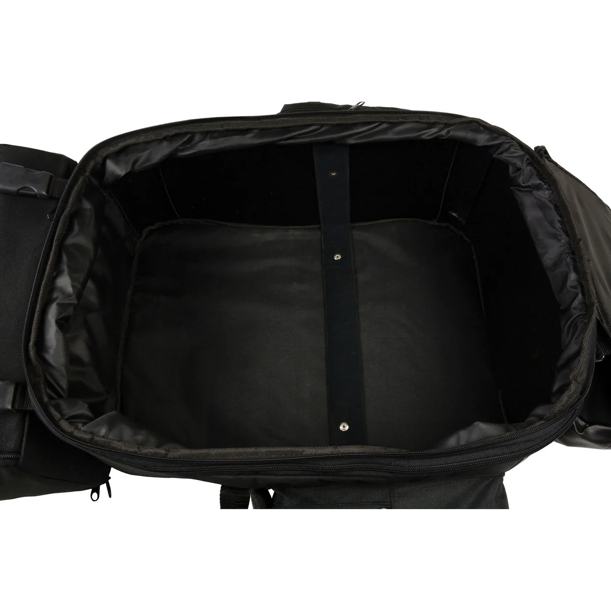 Milwaukee Leather SH606 Large Black Textile 2-Piece Motorcycle Sissy Bar Bag with Briefcase Pockets - Image 8