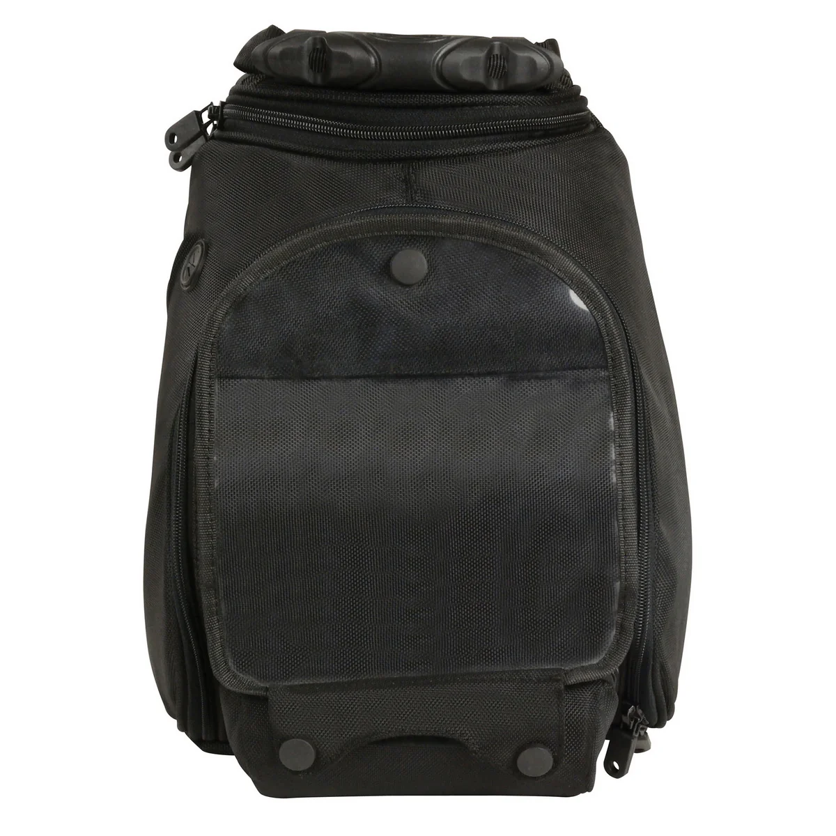 Milwaukee Leather SH679 Black Large 1200D Textile Magnetic Tank Bag with Double Zippers - Image 3