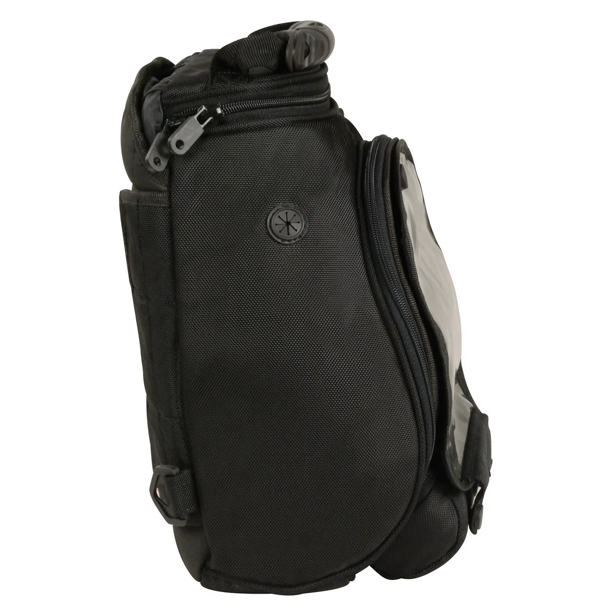 Milwaukee Leather SH679 Black Large 1200D Textile Magnetic Tank Bag with Double Zippers - Image 6