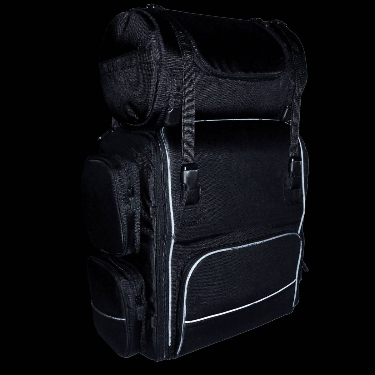 Milwaukee Leather SH680 Large Black Textile Motorcycle Sissy Bar Travel Bag - Image 4