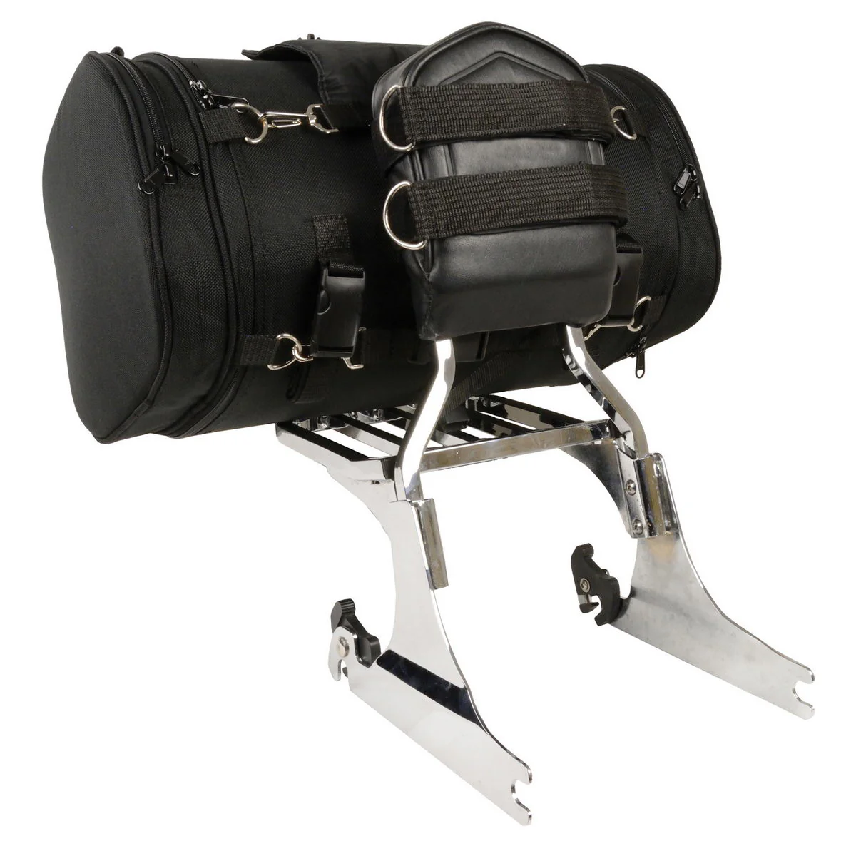 Milwaukee Performance X-683 Black Large Textile Motorcycle Tour Duffle Roll Bag - Image 3