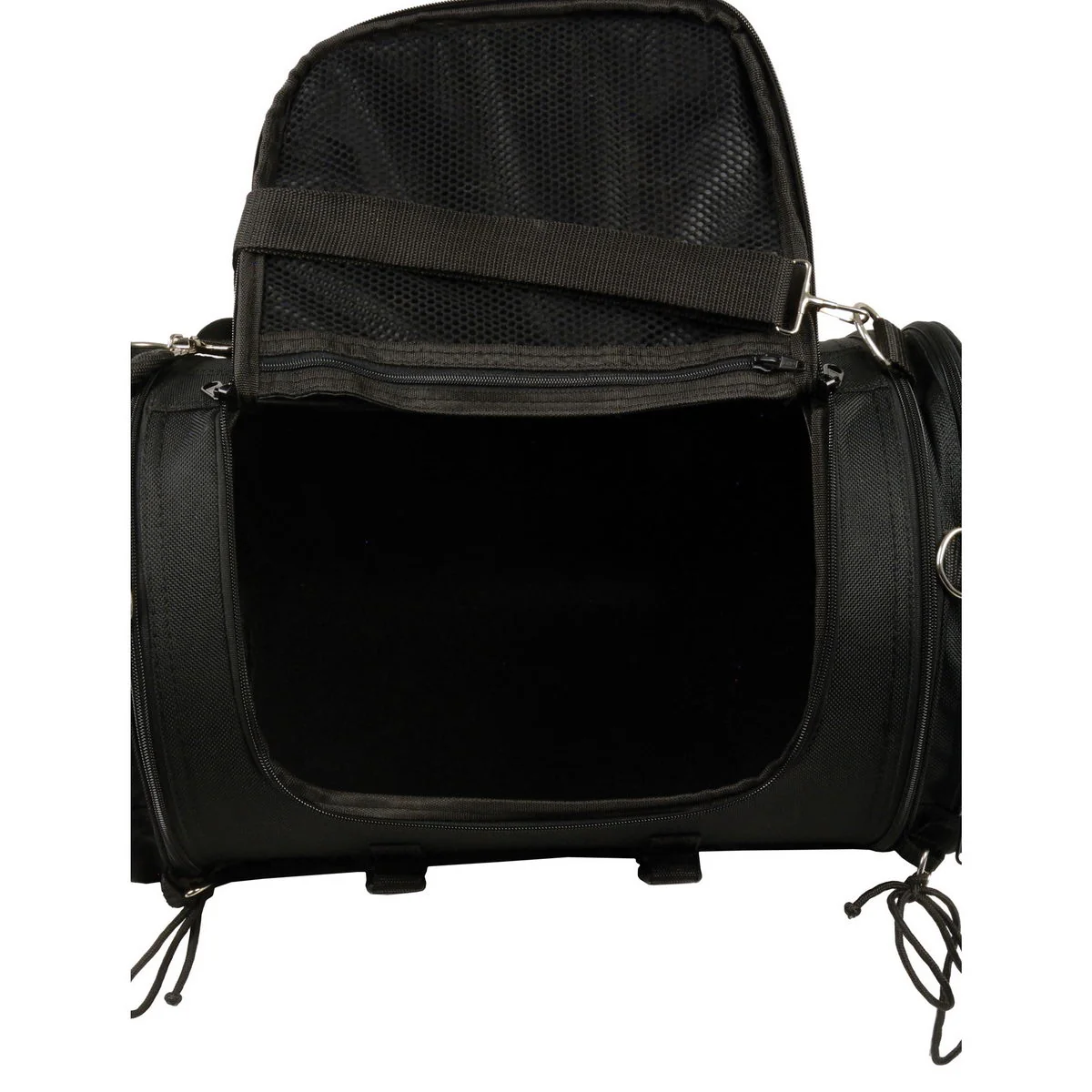 Milwaukee Performance X-683 Black Large Textile Motorcycle Tour Duffle Roll Bag - Image 6