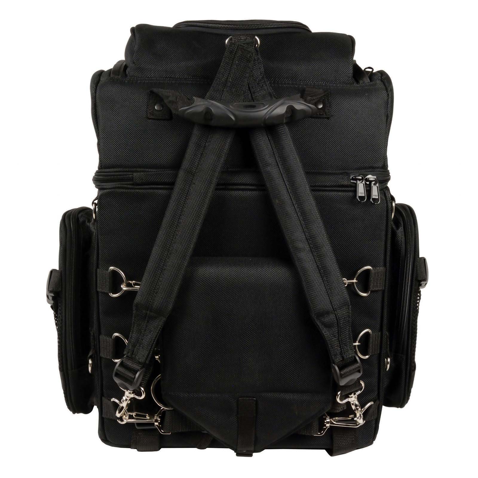 Milwaukee Leather SH689 Large Black Textile Waterproof Touring Motorcycle Sissy Bar Bag - Image 3